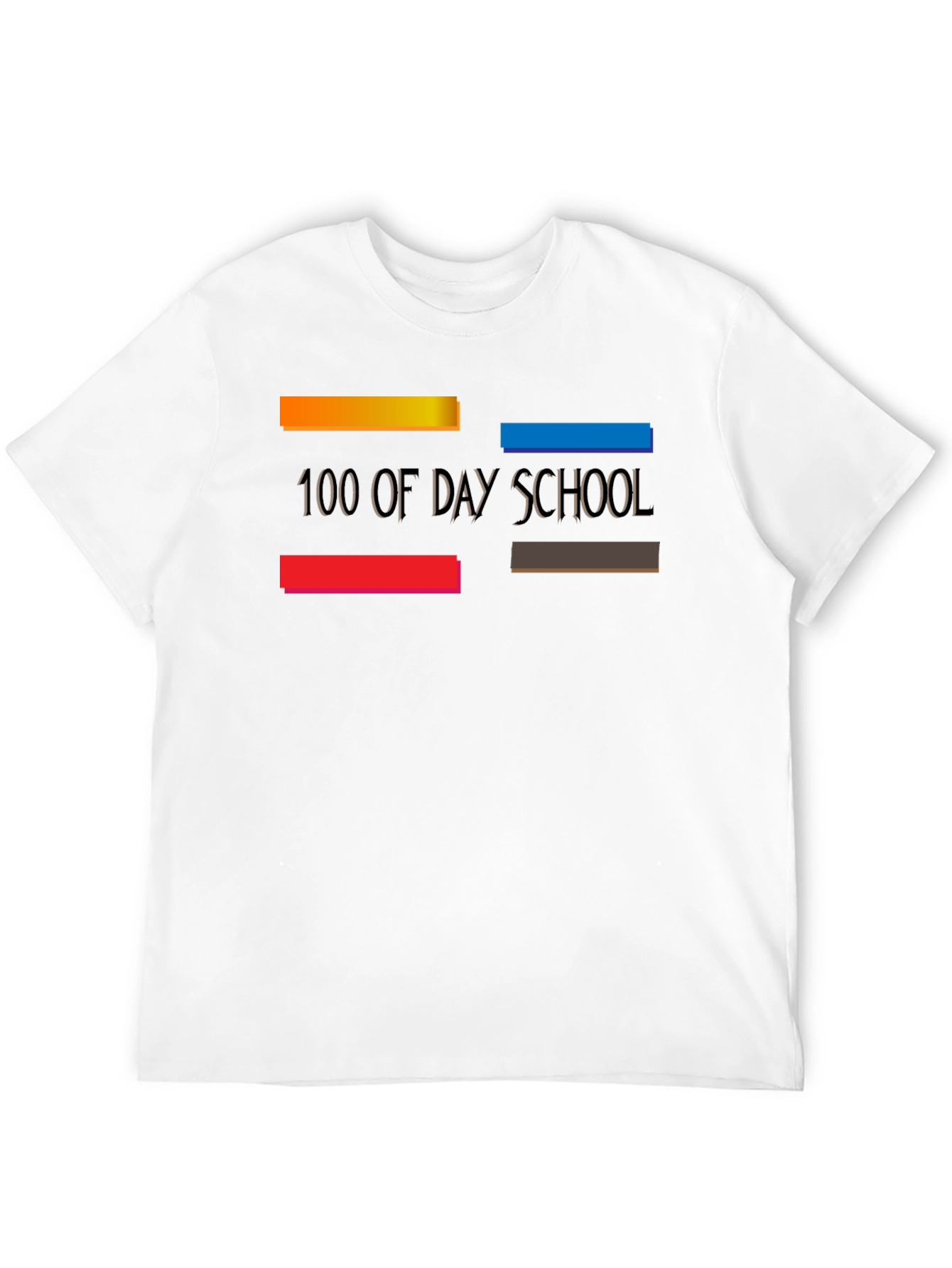 100 Days of Day School Black T-Shirt