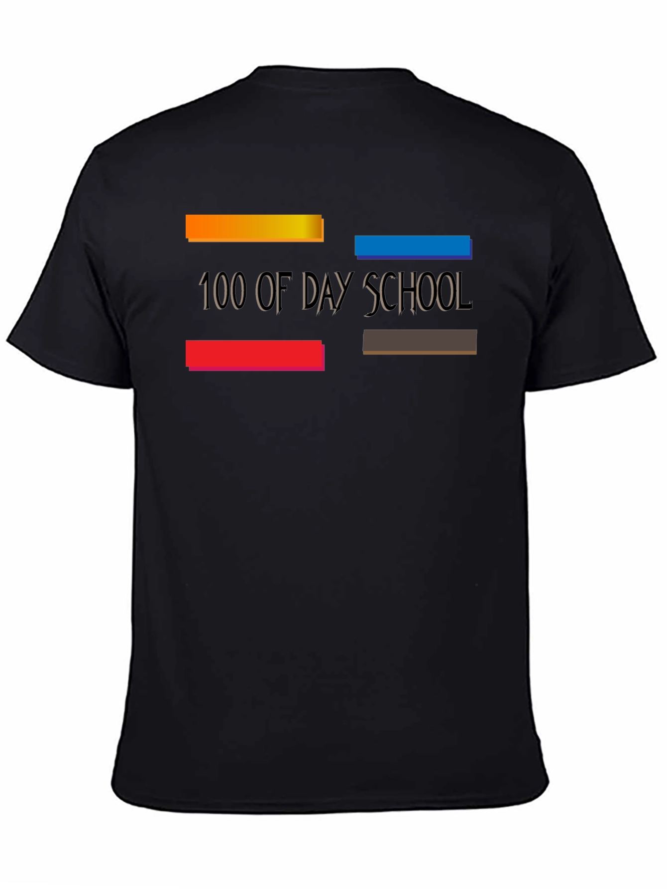 100 Days of Day School Black T-Shirt