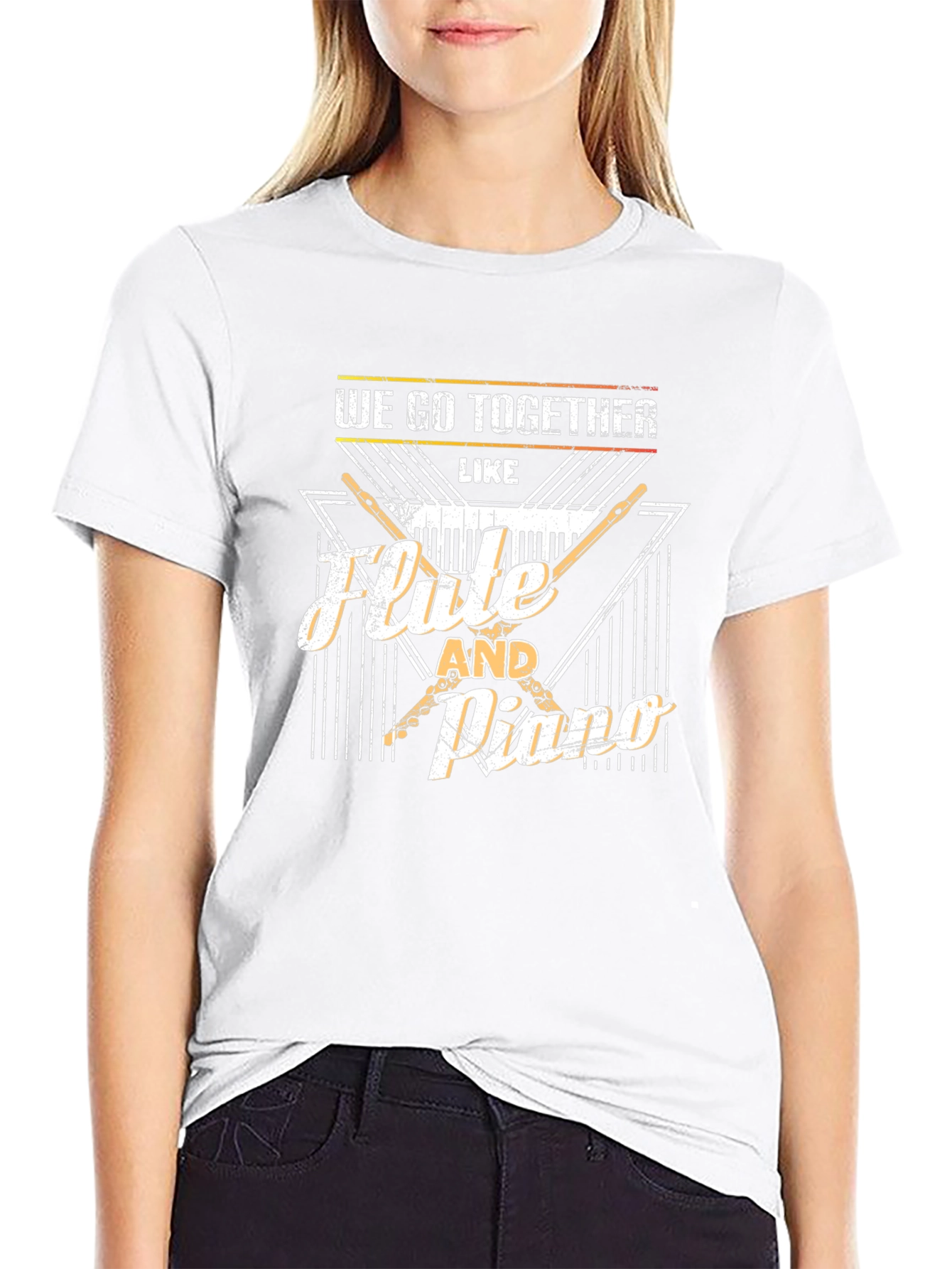 Flute and Piano Music T-Shirt