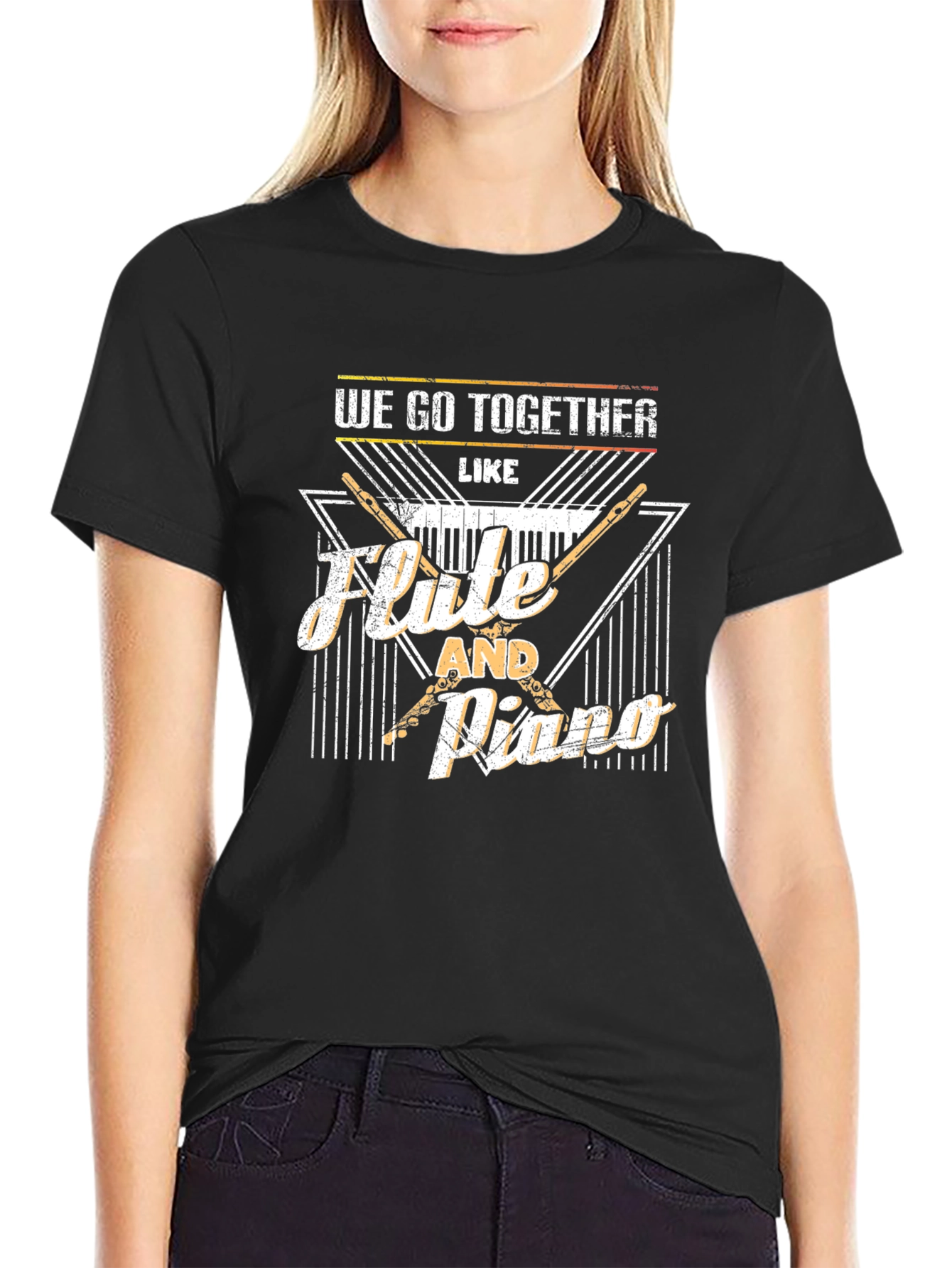 Flute and Piano Music T-Shirt
