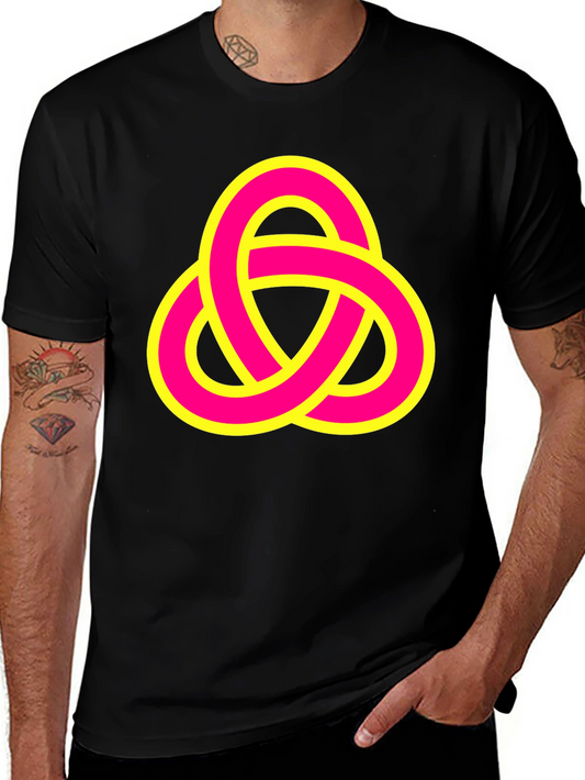 Abstract Knot Graphic Tee - Stylish & Unique Design