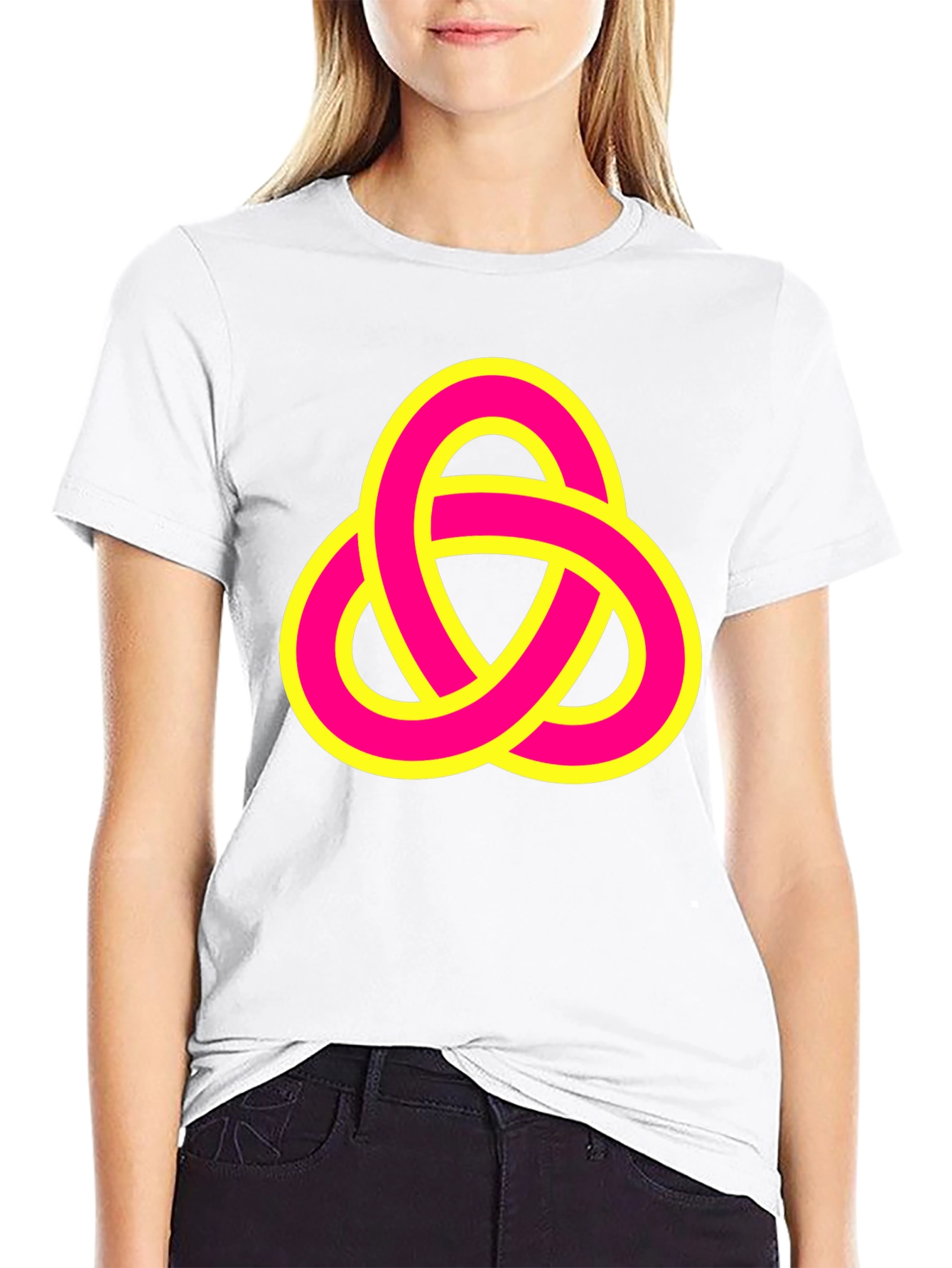 Abstract Knot Graphic Tee - Stylish & Unique Design