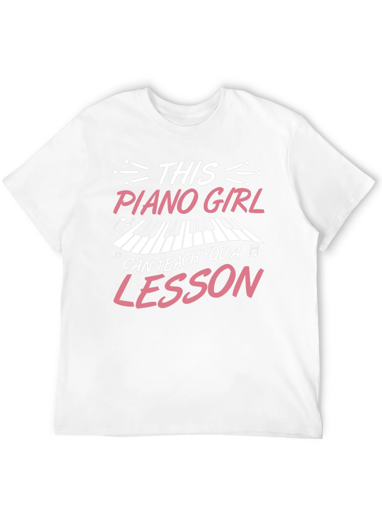 Piano Girl Teacher T-Shirt - Music Lesson Gift