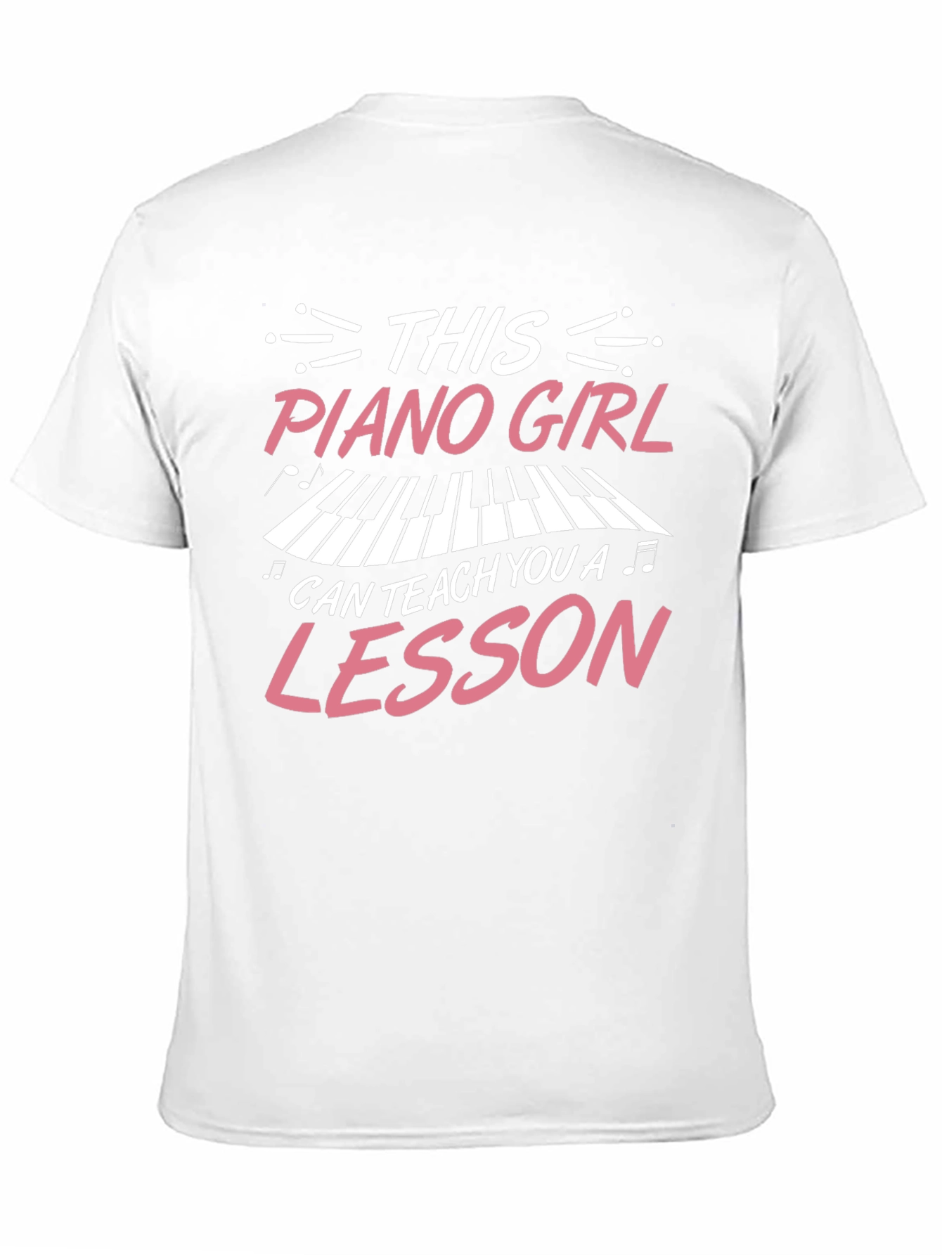 Piano Girl Teacher T-Shirt - Music Lesson Gift