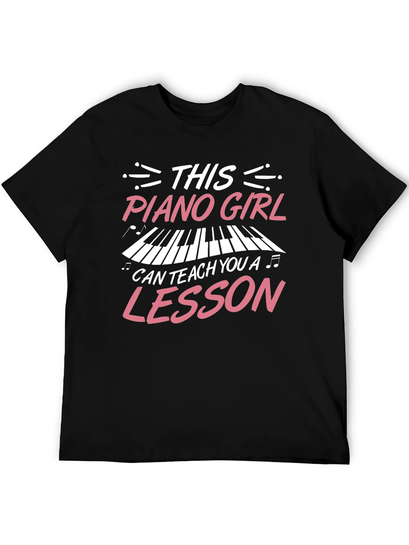 Piano Girl Teacher T-Shirt - Music Lesson Gift