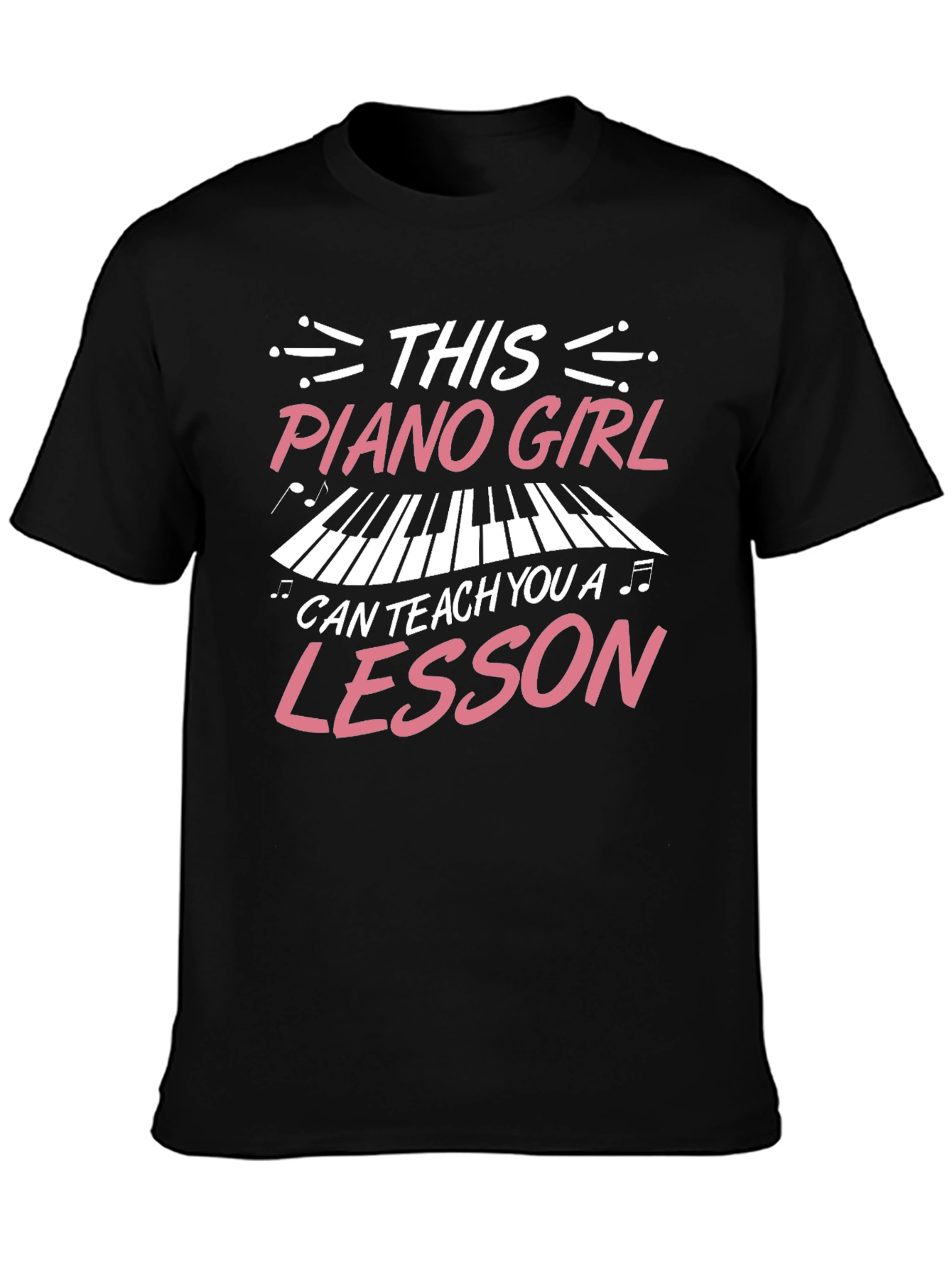 Piano Girl Teacher T-Shirt - Music Lesson Gift