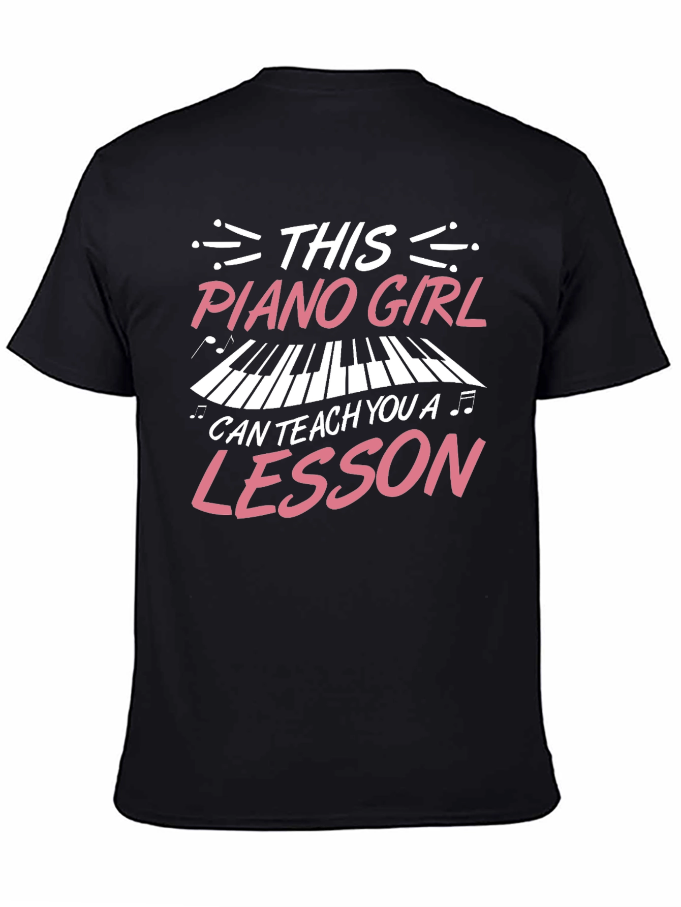 Piano Girl Teacher T-Shirt - Music Lesson Gift