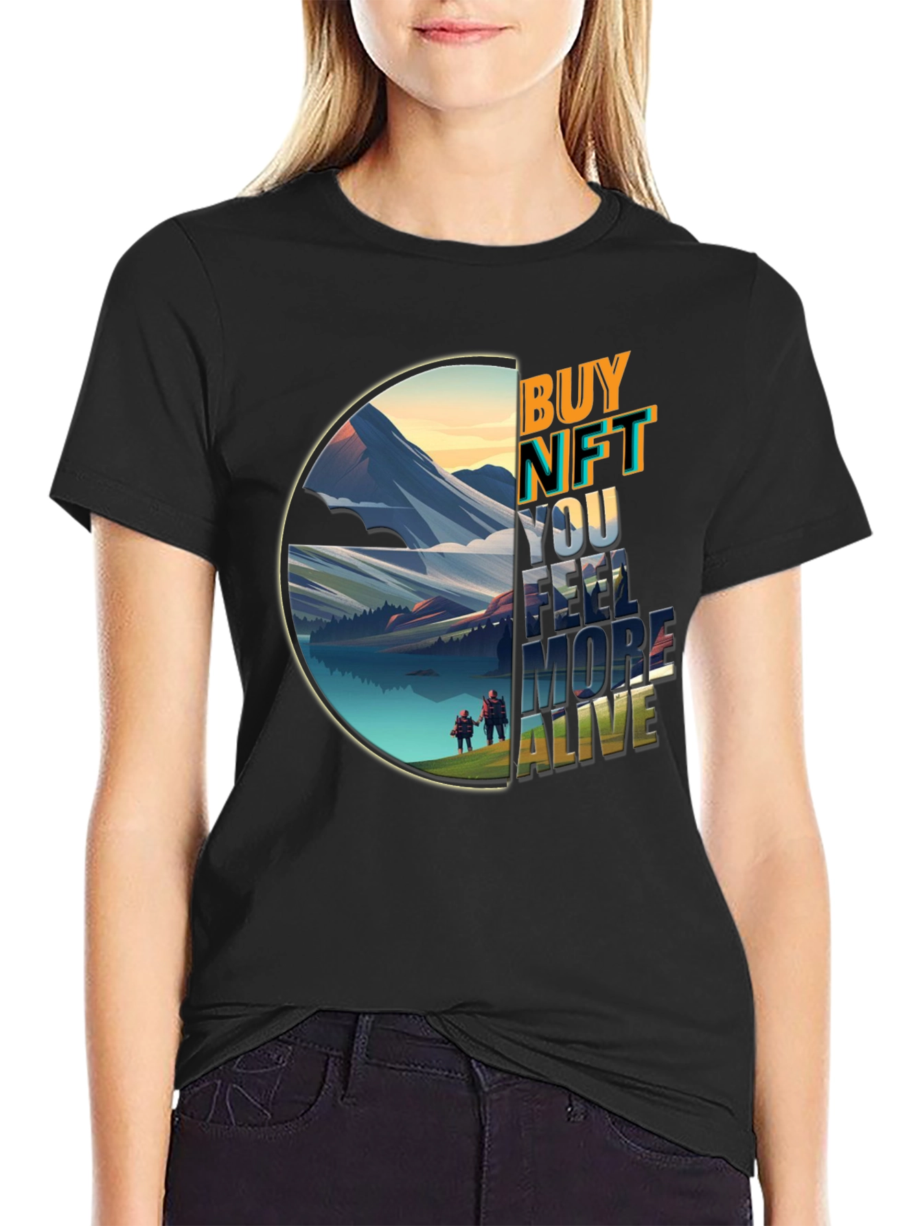 Buy NFT Feel More Alive Graphic T-Shirt