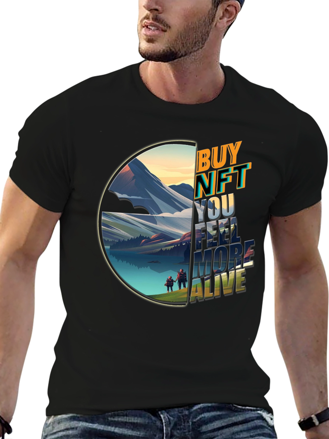 Buy NFT Feel More Alive Graphic T-Shirt