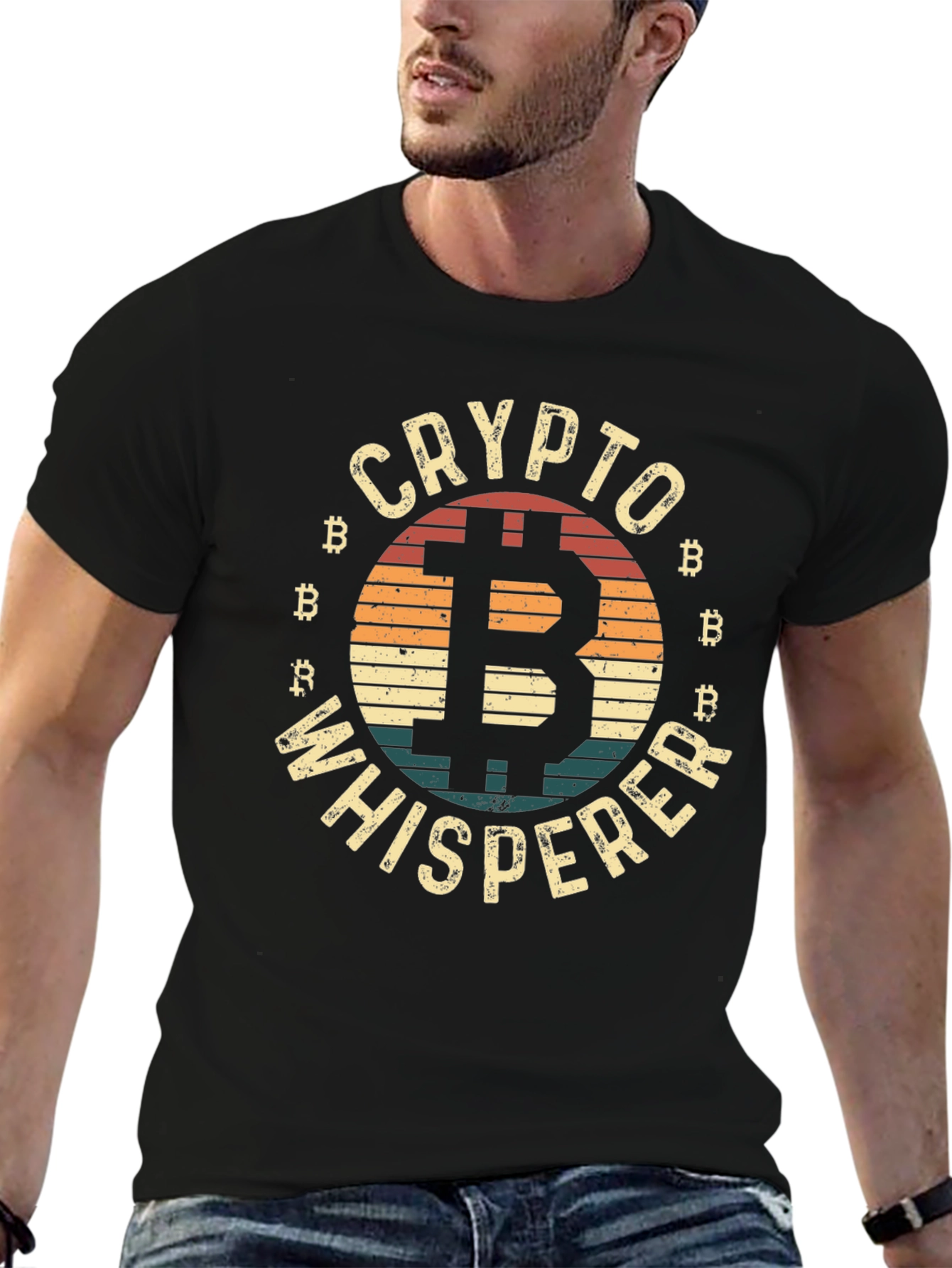 Crypto Whisperer Graphic Tee - Bitcoin T-Shirt
