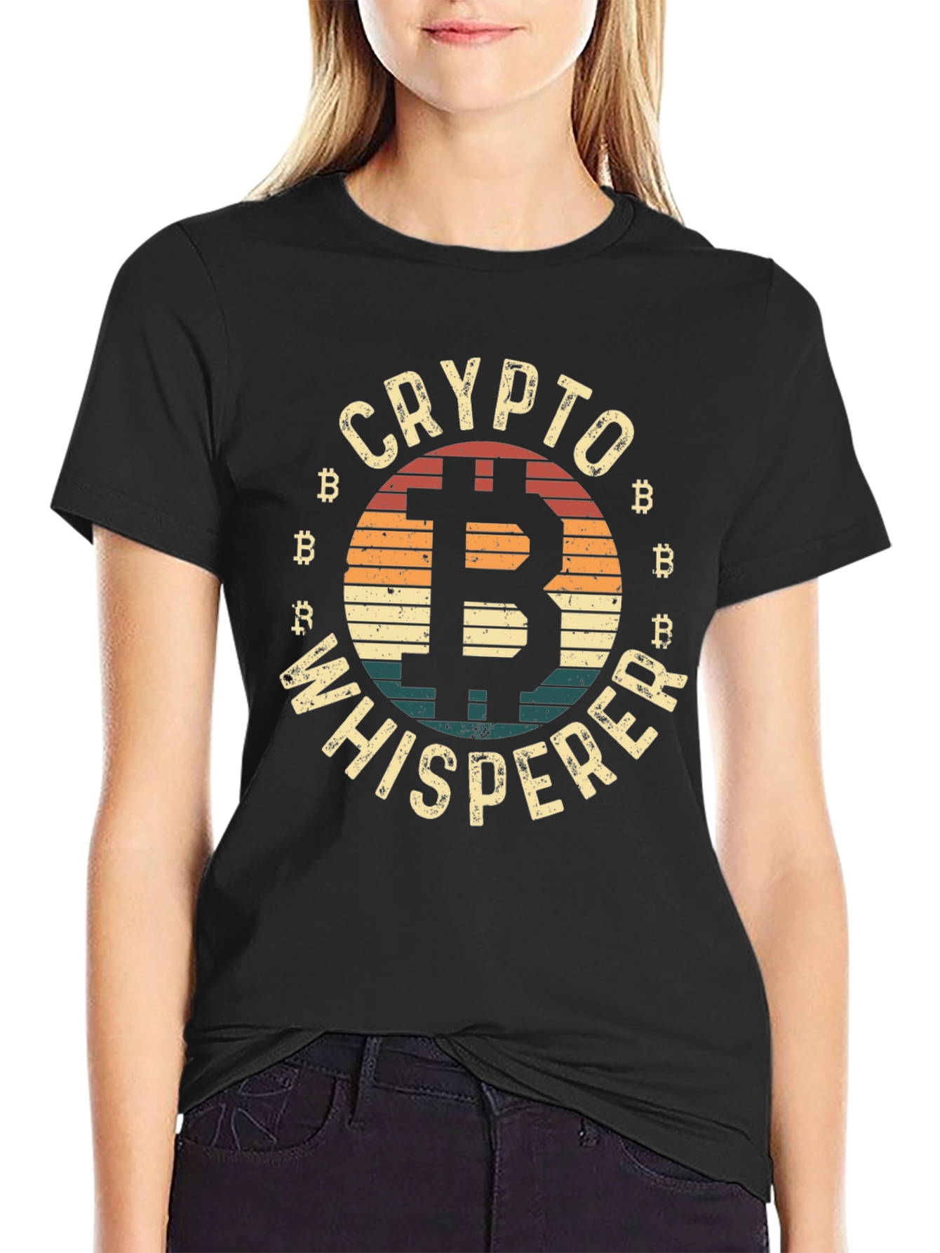 Crypto Whisperer Graphic Tee - Bitcoin T-Shirt