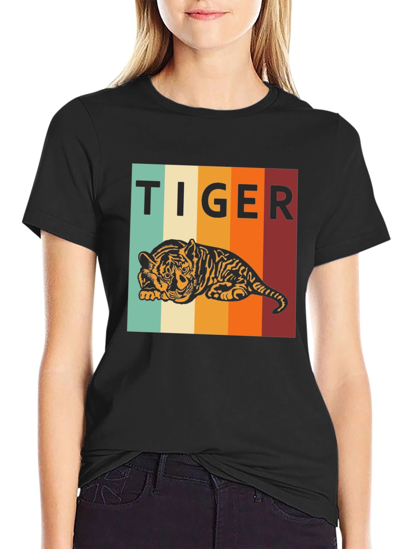 Retro Tiger Graphic Tee - Comfort Fit