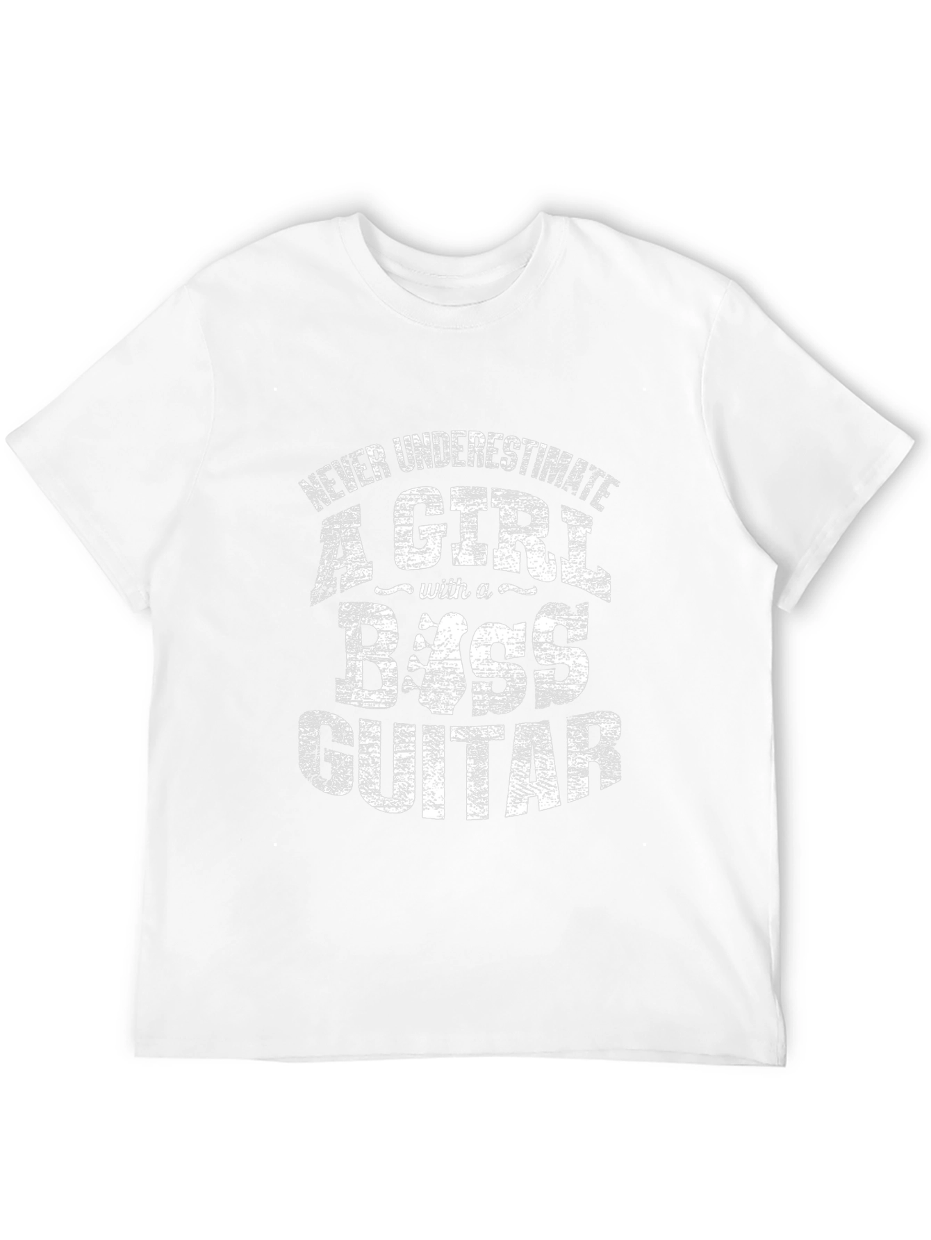 Bass Guitar Girl T-Shirt - Never Underestimate