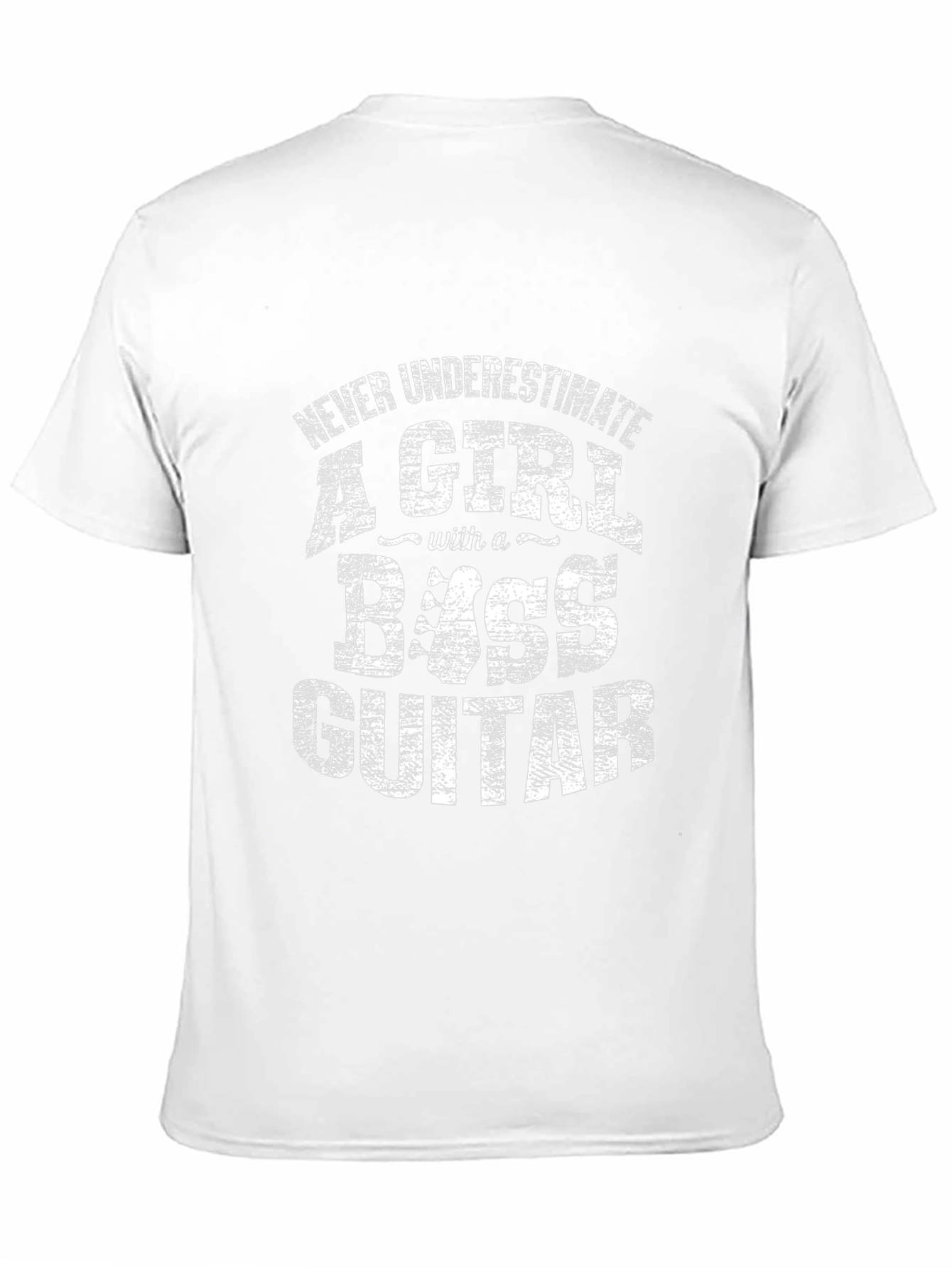 Bass Guitar Girl T-Shirt - Never Underestimate