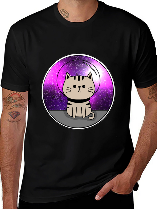 Space Cat Graphic T-Shirt