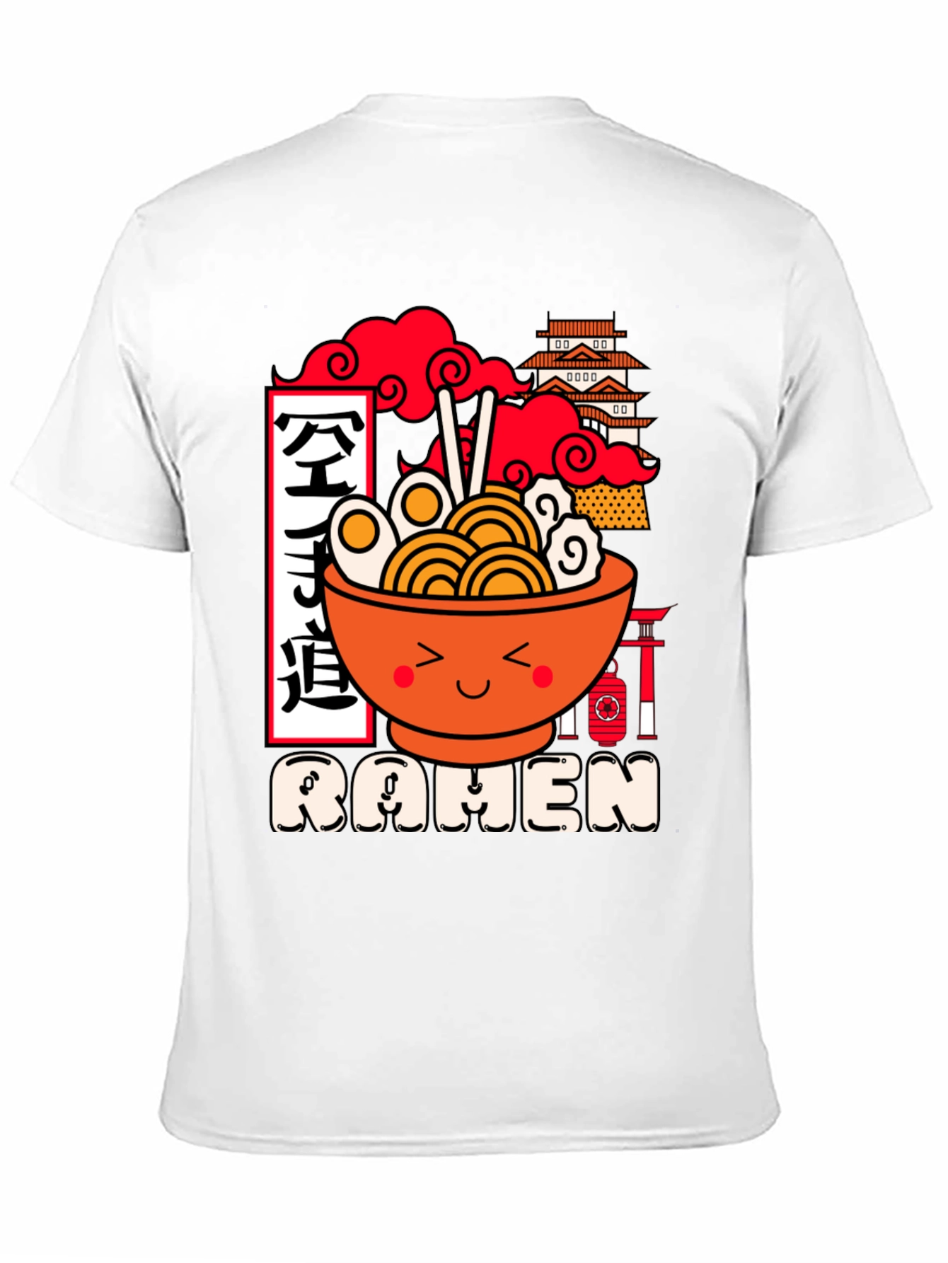 Kawaii Ramen Graphic Tee - Unisex Black T-Shirt