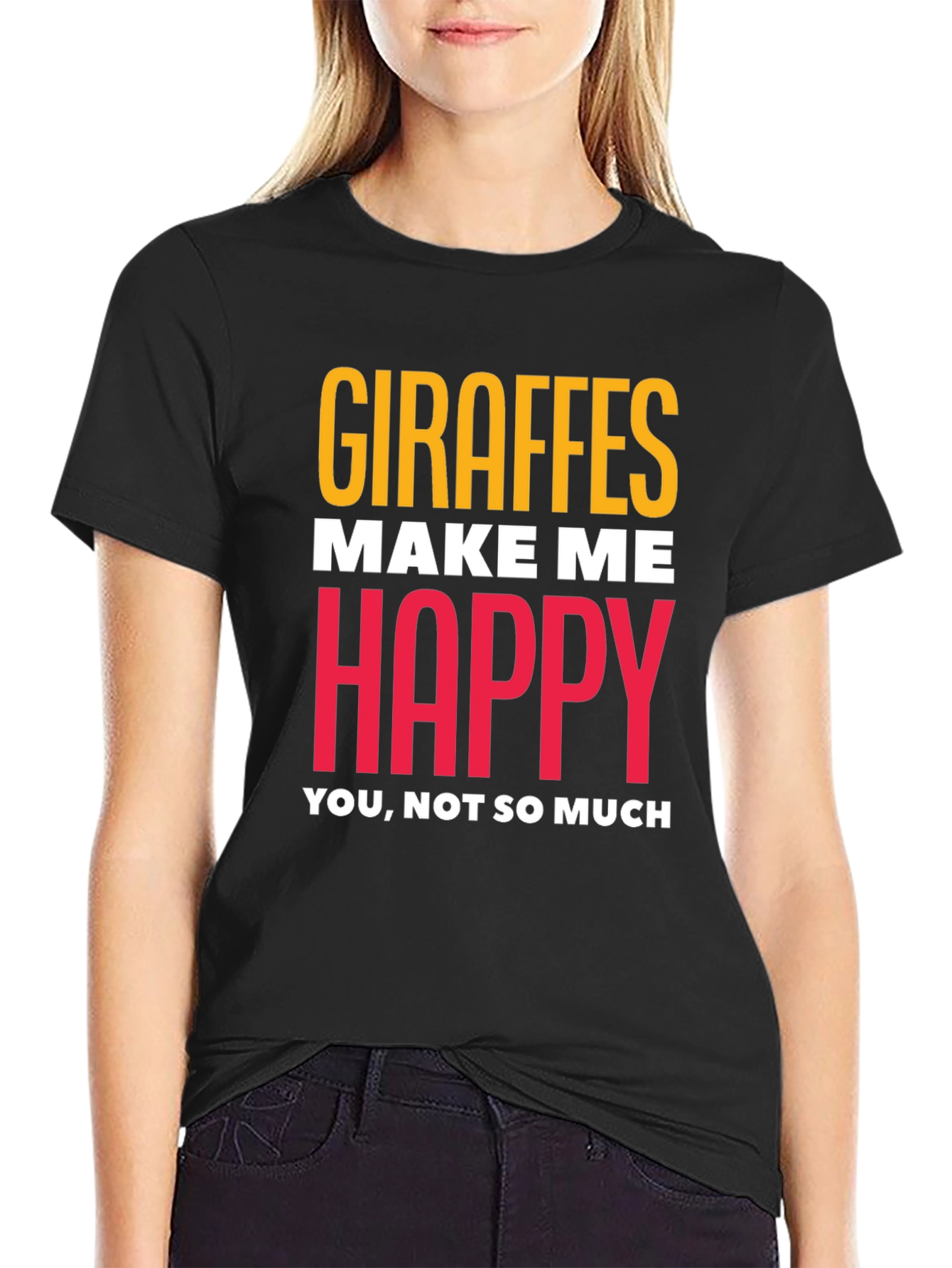 Giraffe Lover T-Shirt - Humorous Graphic Tee