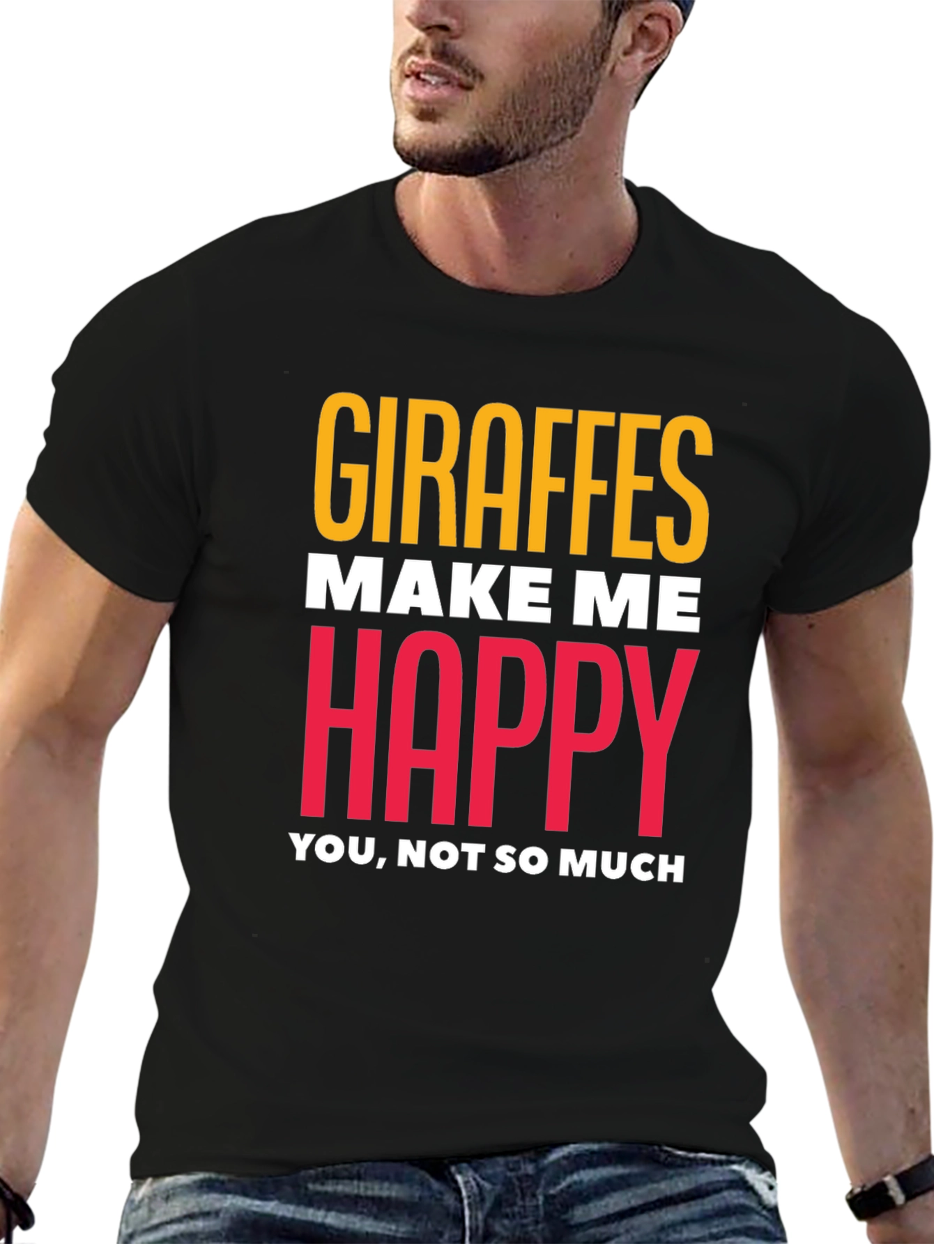 Giraffe Lover T-Shirt - Humorous Graphic Tee