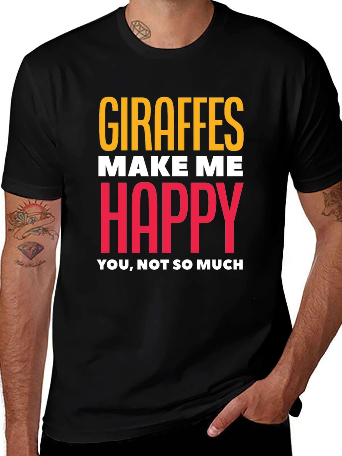 Giraffe Lover T-Shirt - Humorous Graphic Tee