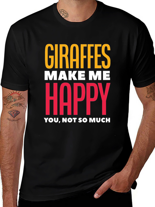 Giraffe Lover T-Shirt - Humorous Graphic Tee
