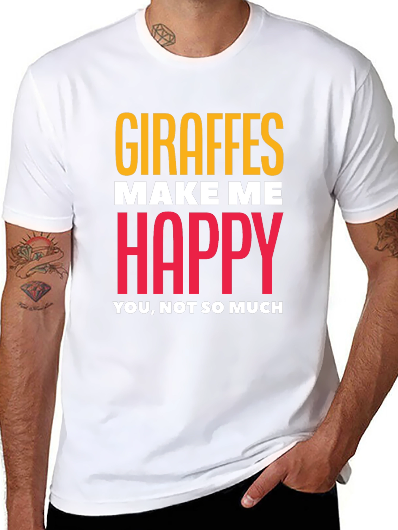 Giraffe Lover T-Shirt - Humorous Graphic Tee