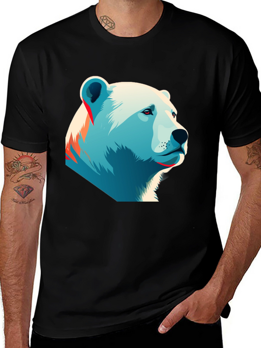 Polar Bear Graphic Tee - Black