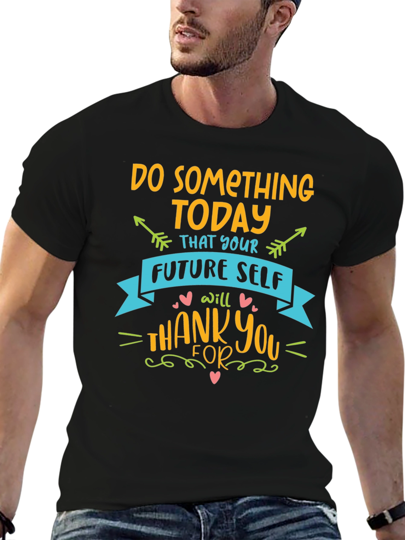 Inspirational Graphic Tee - Do Something Today T-Shirt