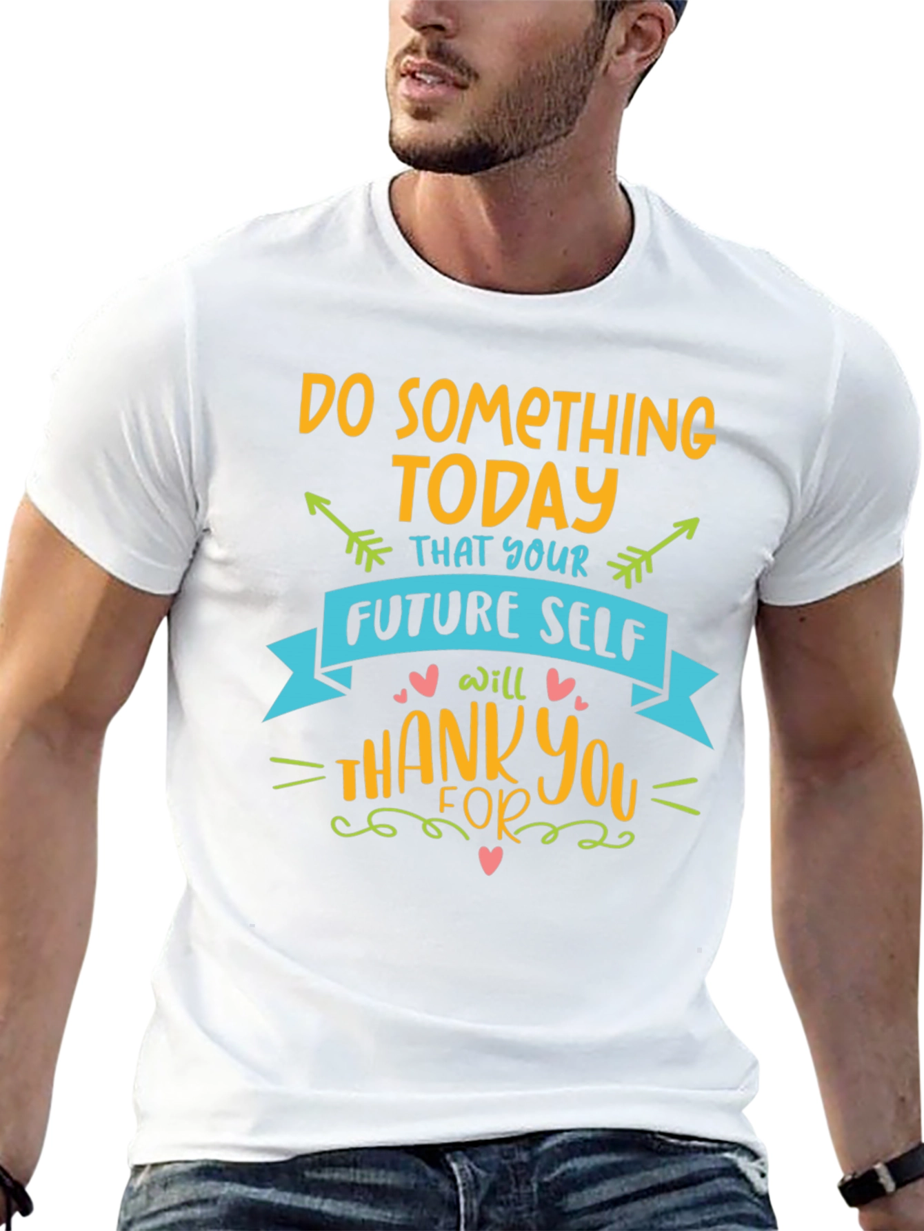 Inspirational Graphic Tee - Do Something Today T-Shirt