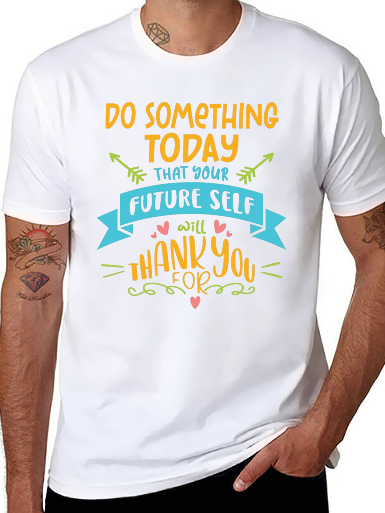 Inspirational Graphic Tee - Do Something Today T-Shirt
