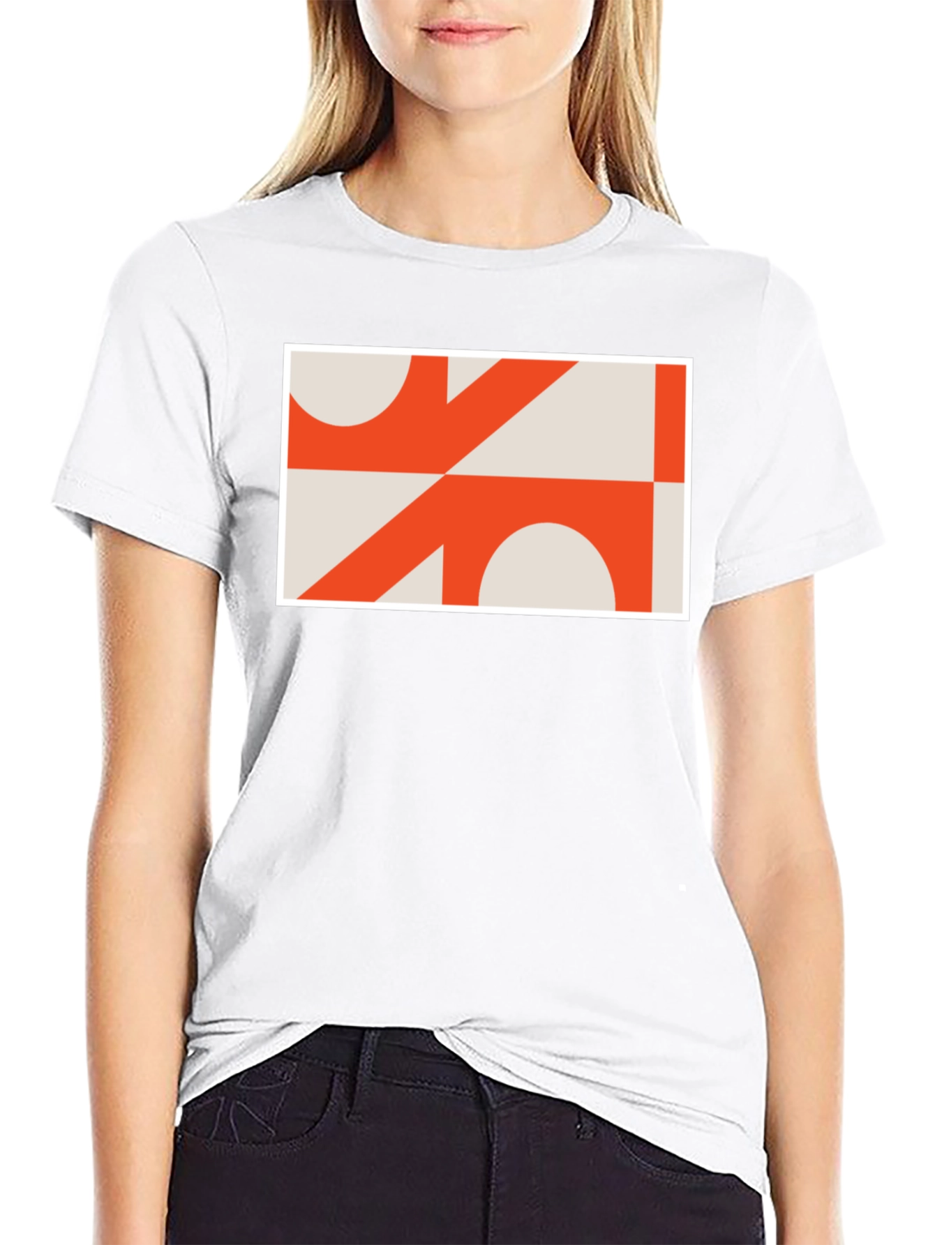 Abstract Geometric Graphic Tee - Modern Art T-Shirt
