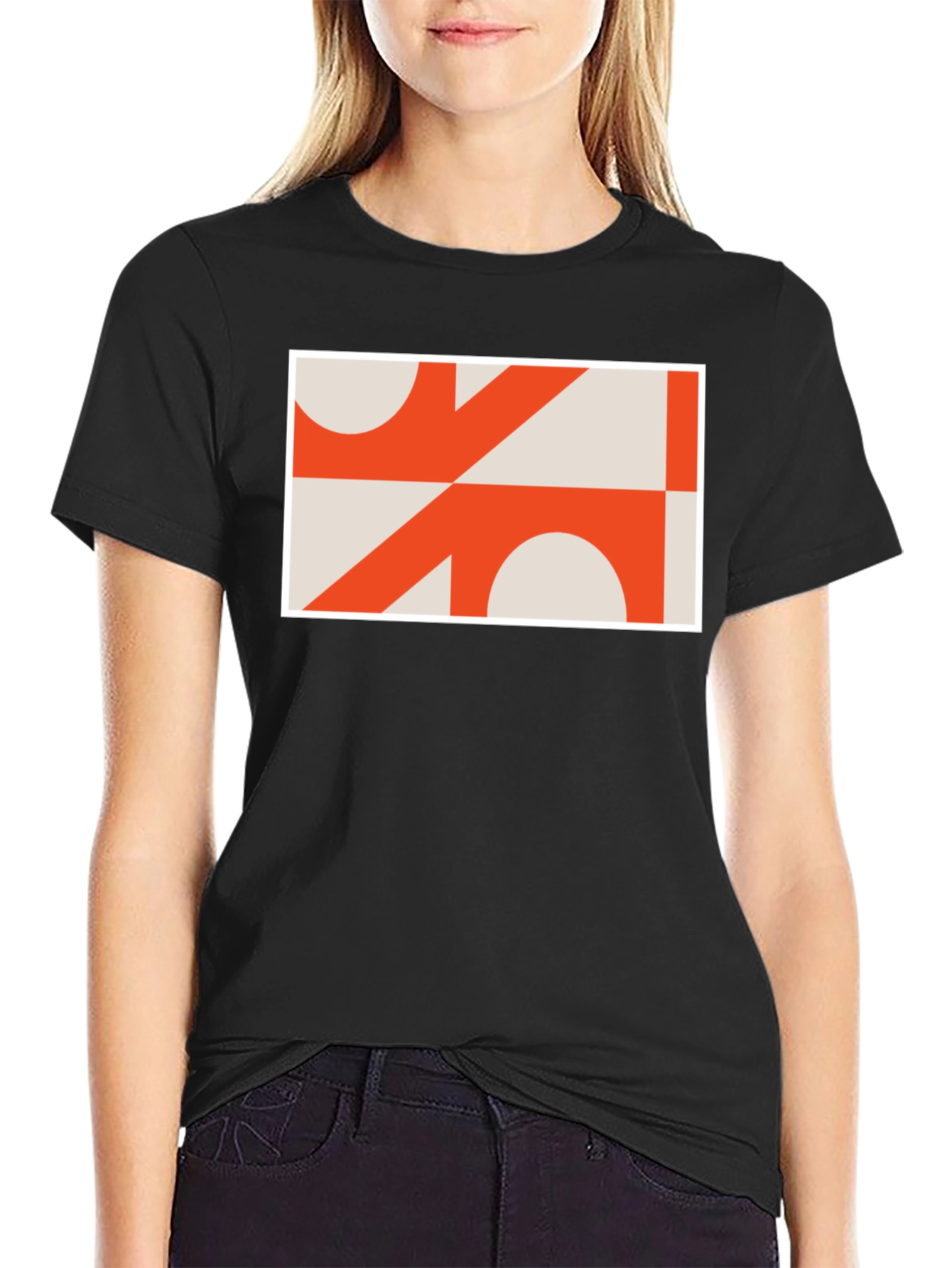 Abstract Geometric Graphic Tee - Modern Art T-Shirt