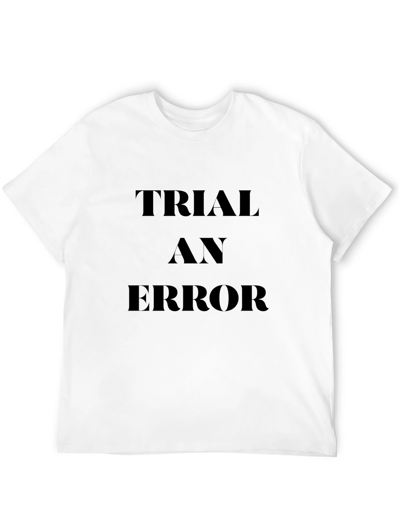 Trial and Error Black Graphic T-Shirt