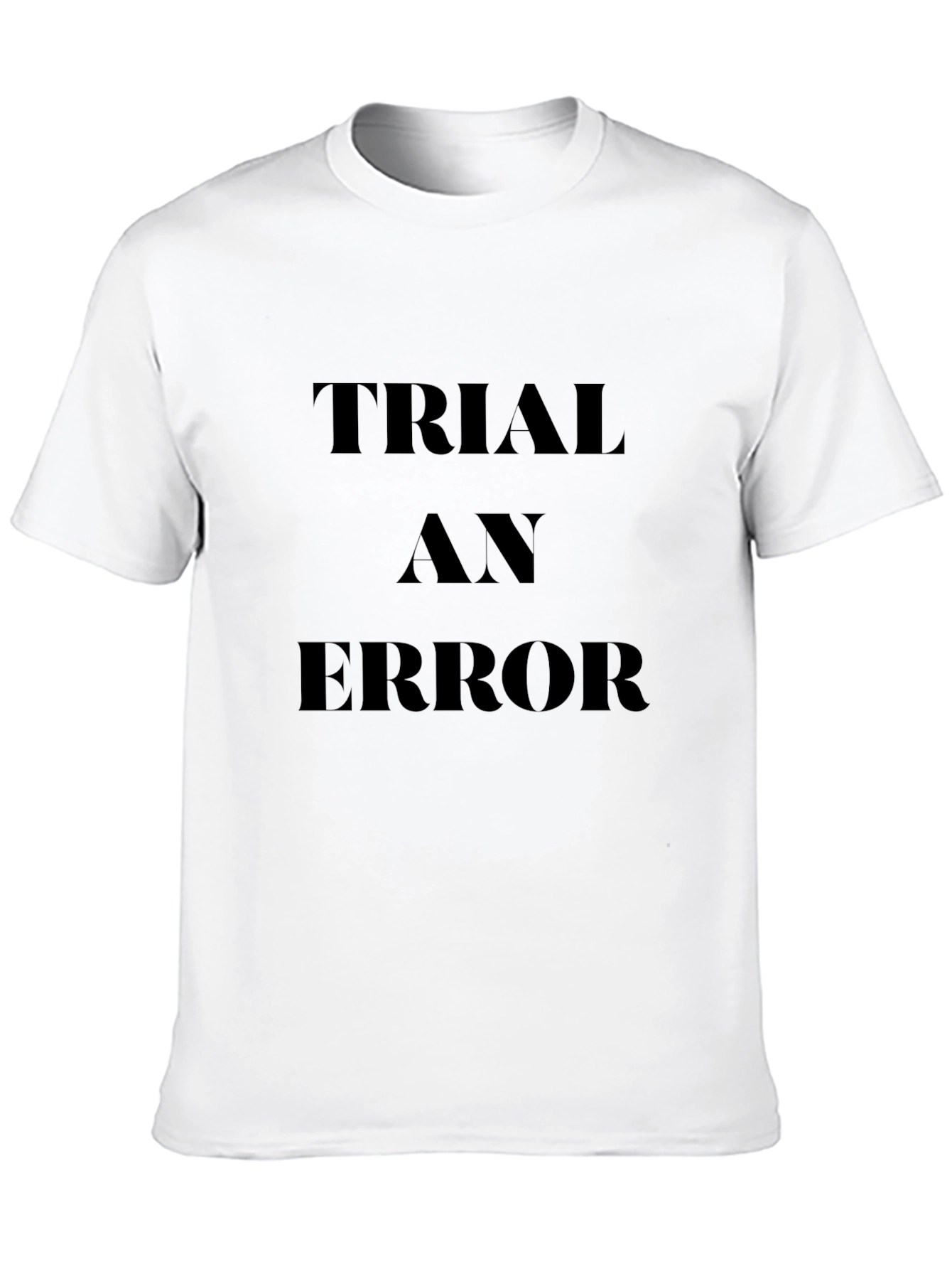 Trial and Error Black Graphic T-Shirt