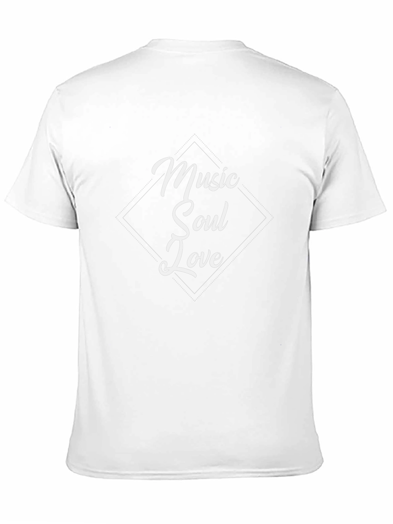 Music Soul Love Graphic Tee - Black Cotton T-Shirt
