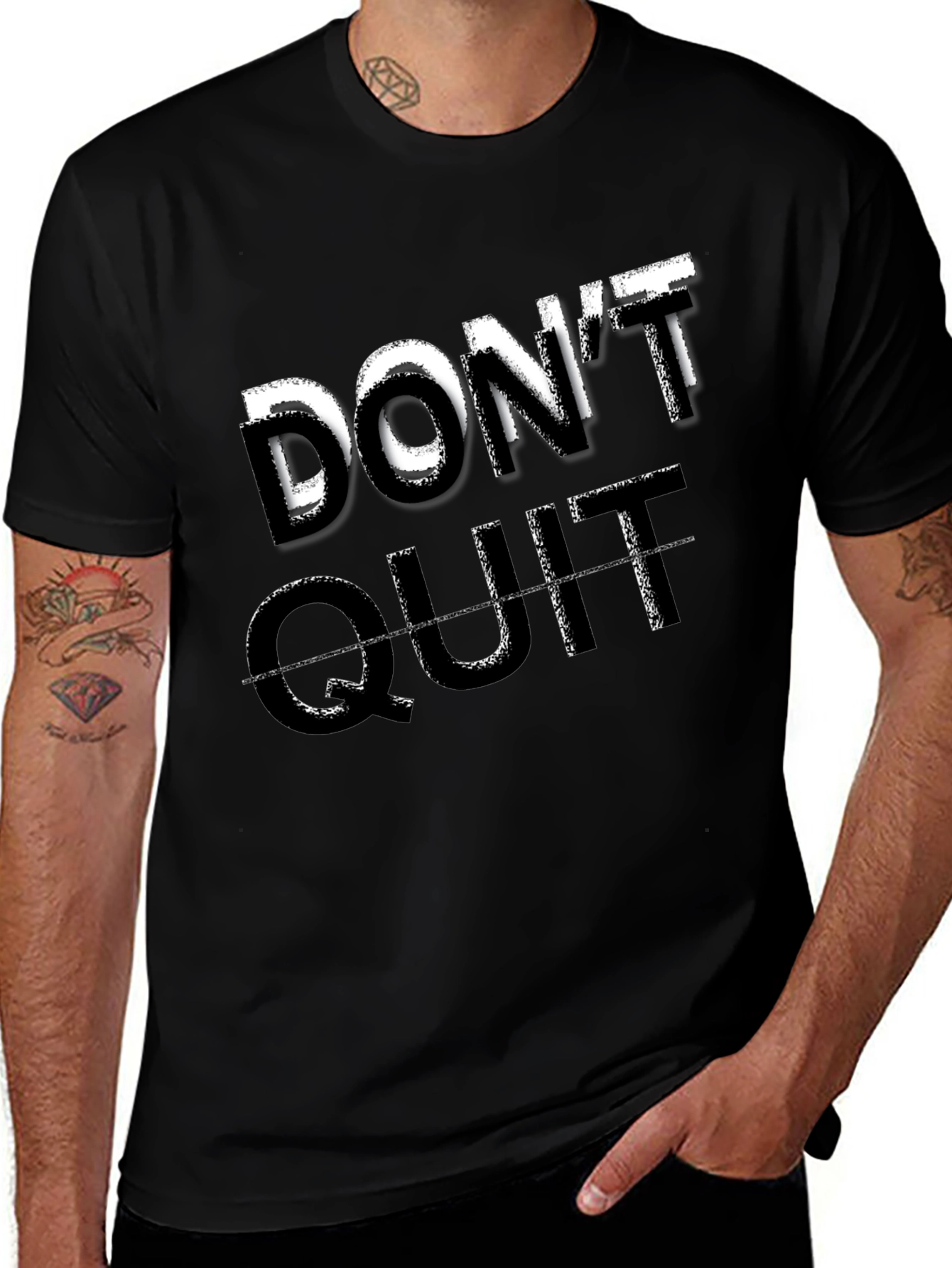 Dont Quit Motivational Graphic Tee