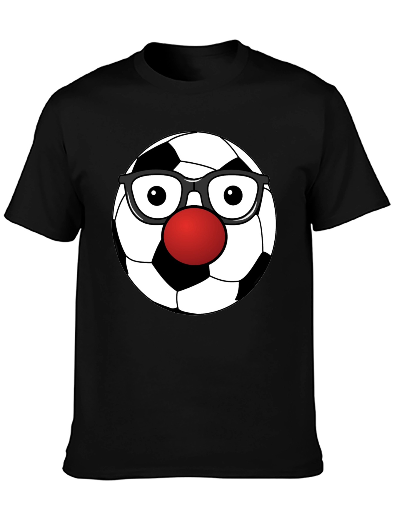 Clown Soccer Ball Graphic Tee