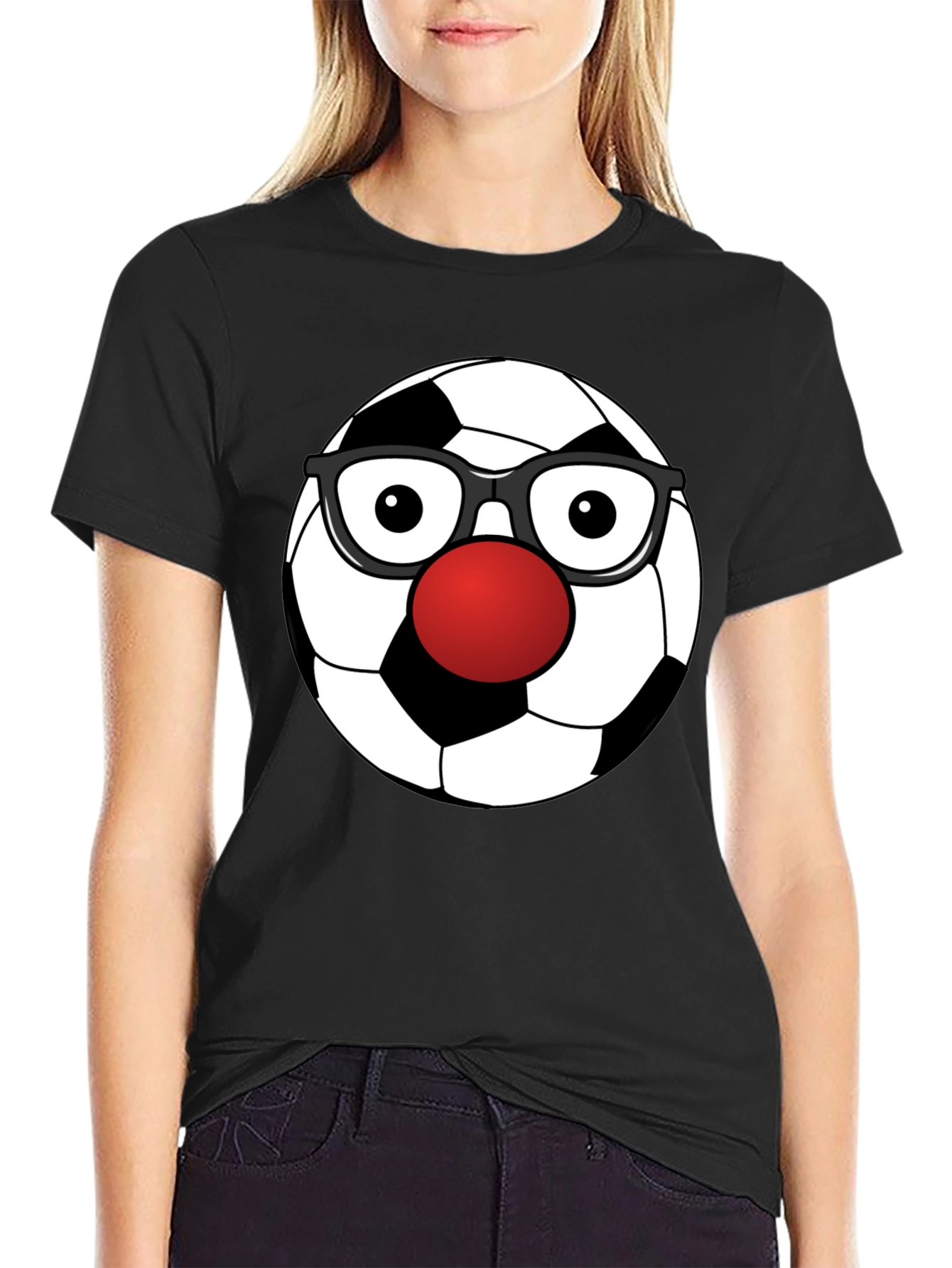Clown Soccer Ball Graphic Tee