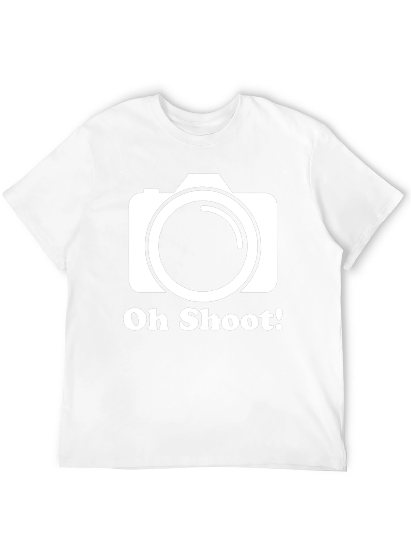Oh Shoot! Camera Graphic Black T-Shirt