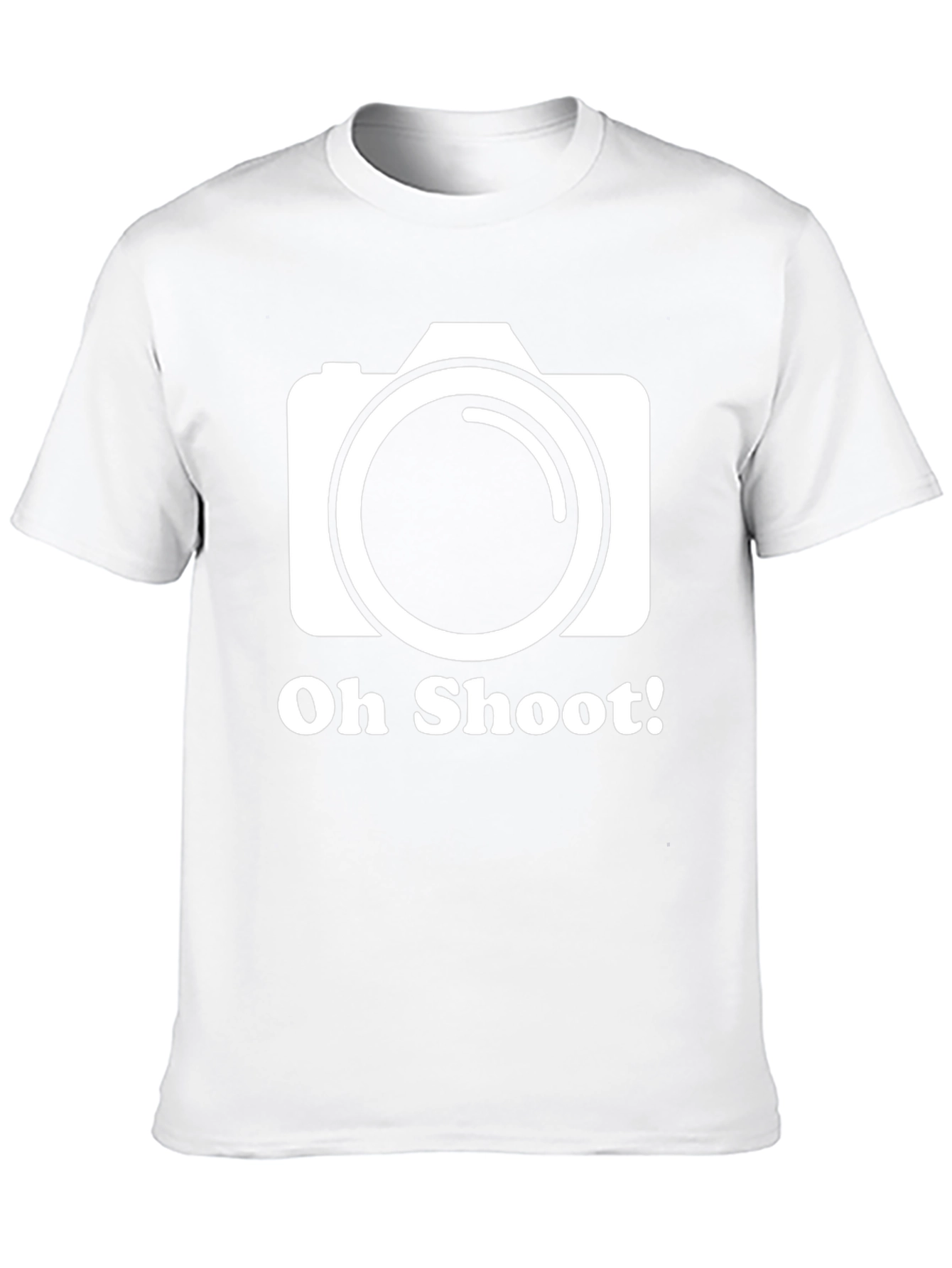 Oh Shoot! Camera Graphic Black T-Shirt