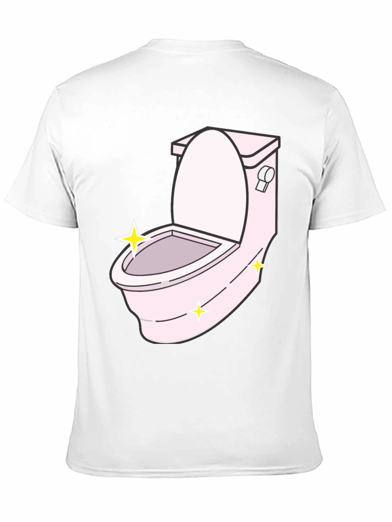 Funny Cartoon Toilet Graphic T-Shirt