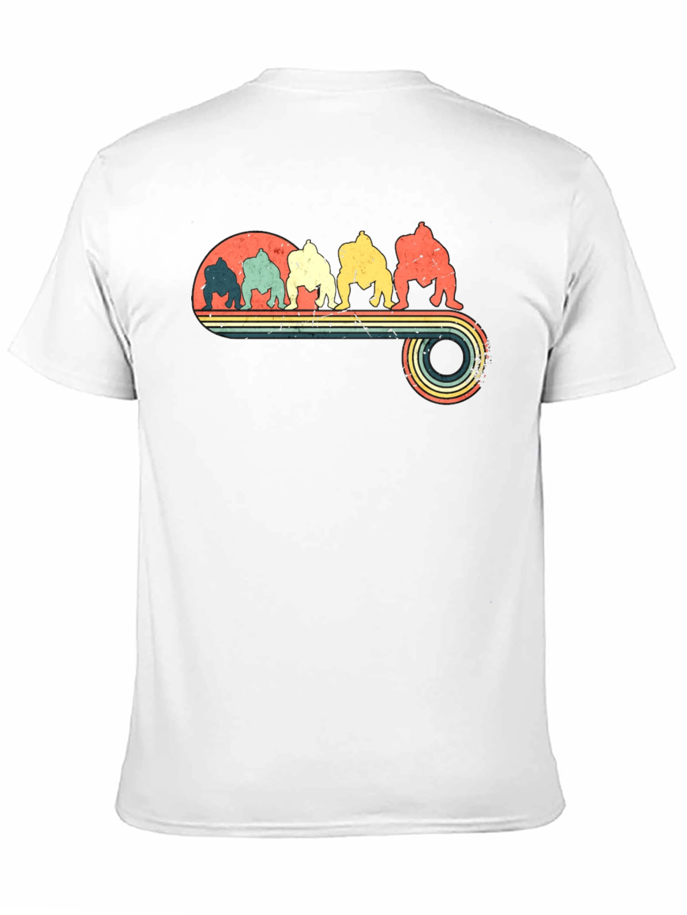 Retro Sumo Wrestlers Graphic Tee
