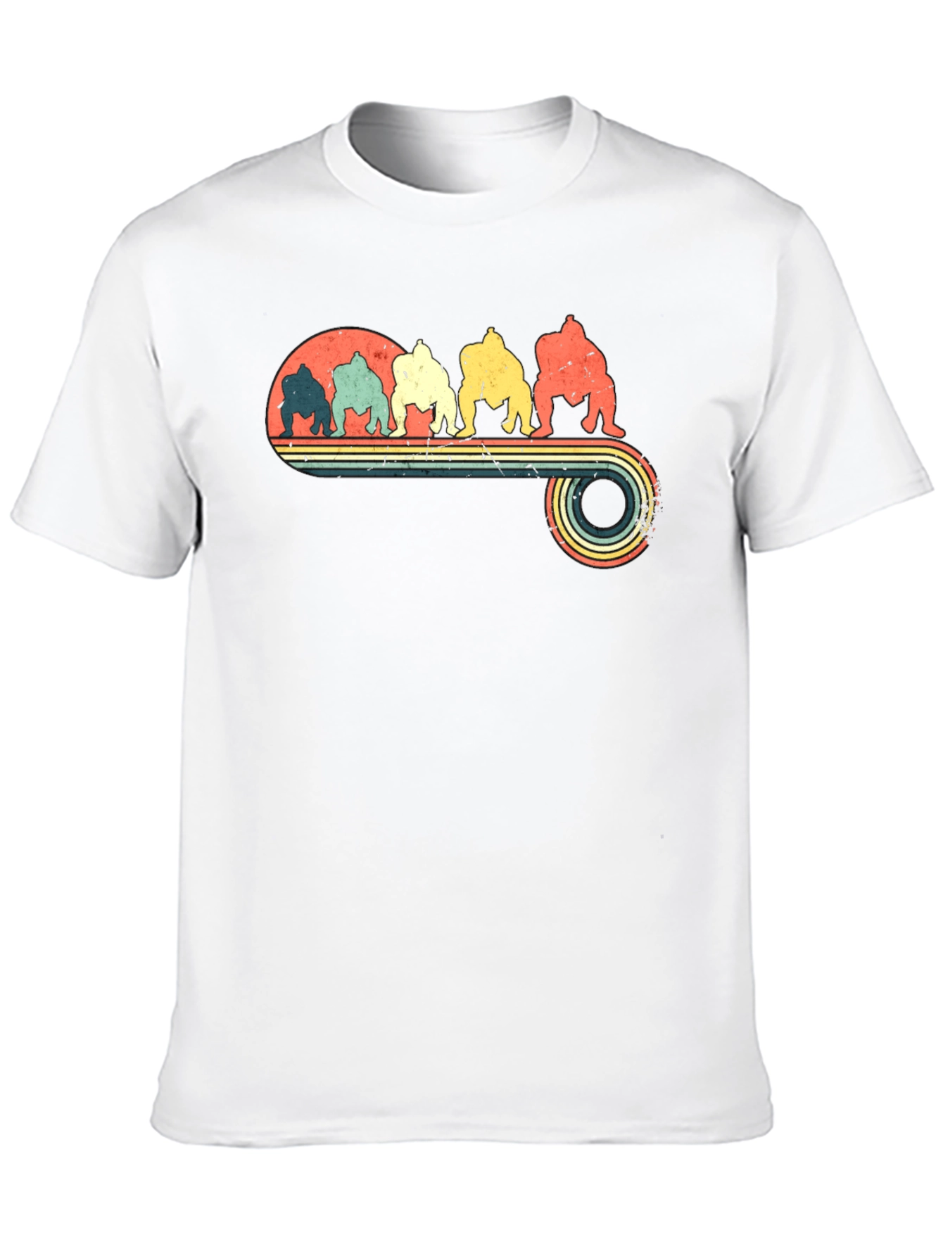Retro Sumo Wrestlers Graphic Tee