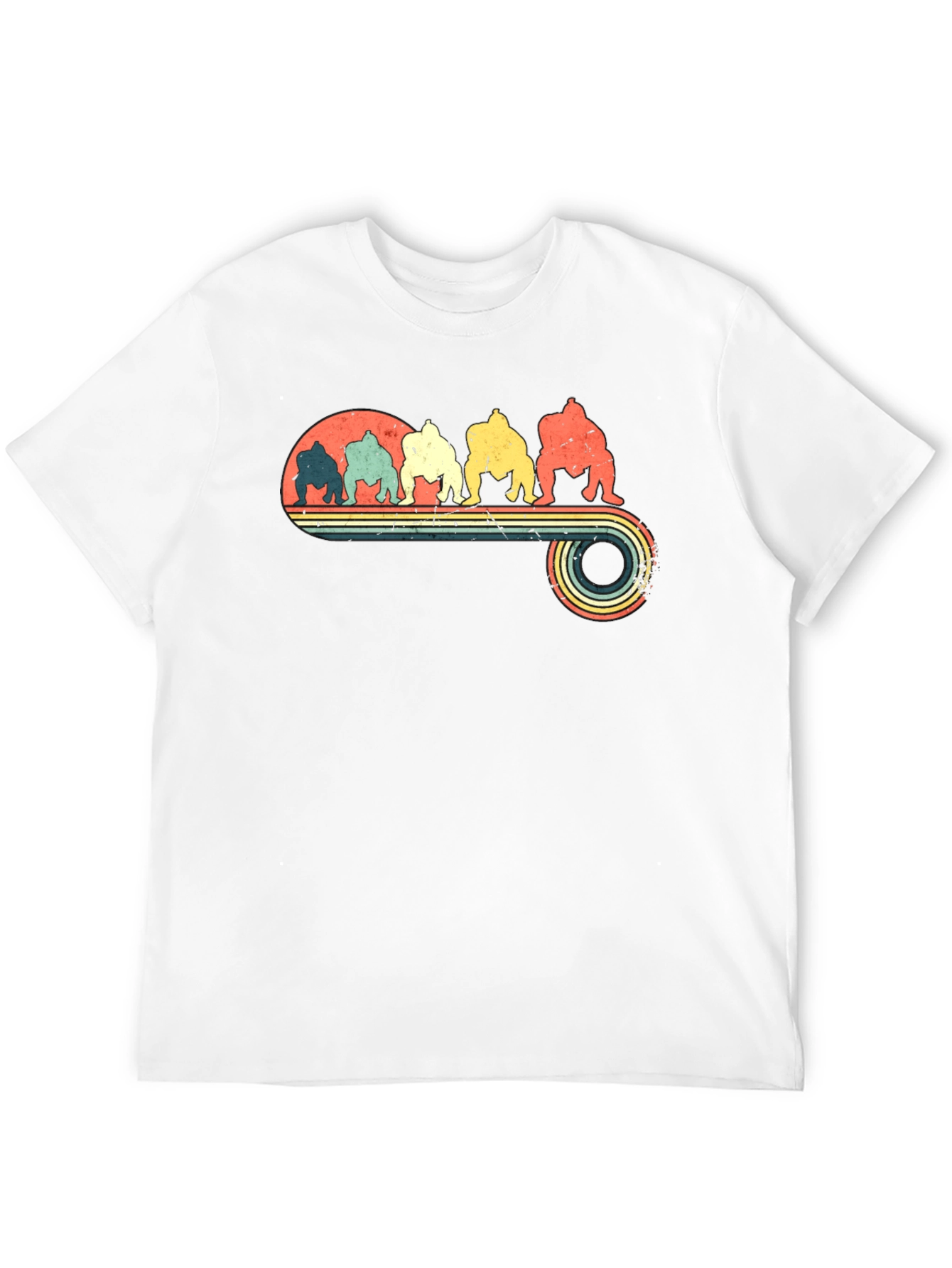 Retro Sumo Wrestlers Graphic Tee