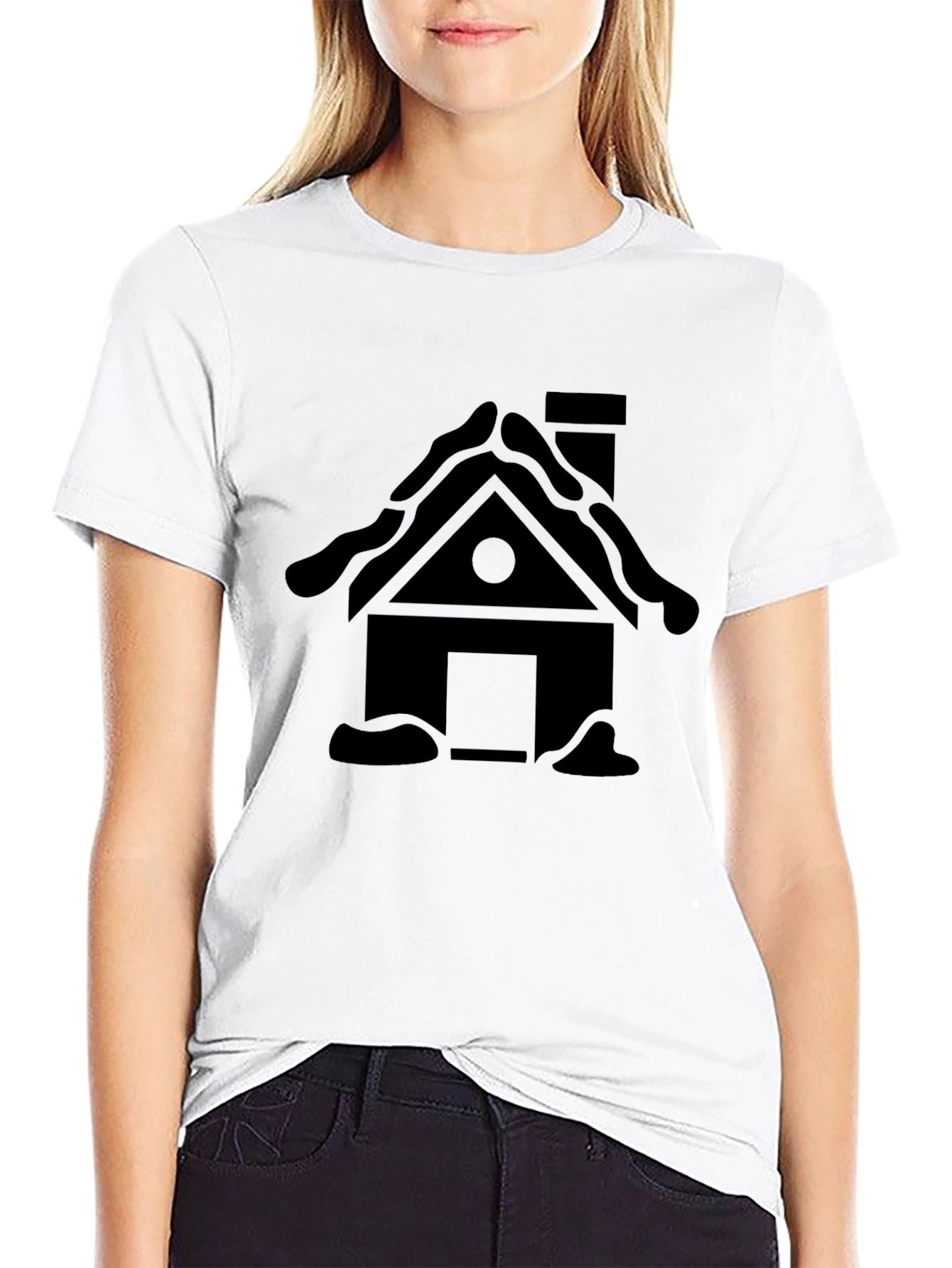 House Graphic Black T-Shirt