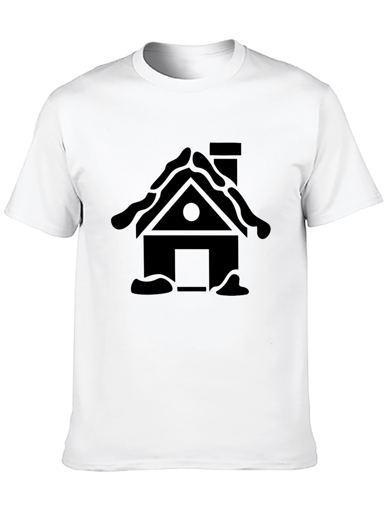 House Graphic Black T-Shirt