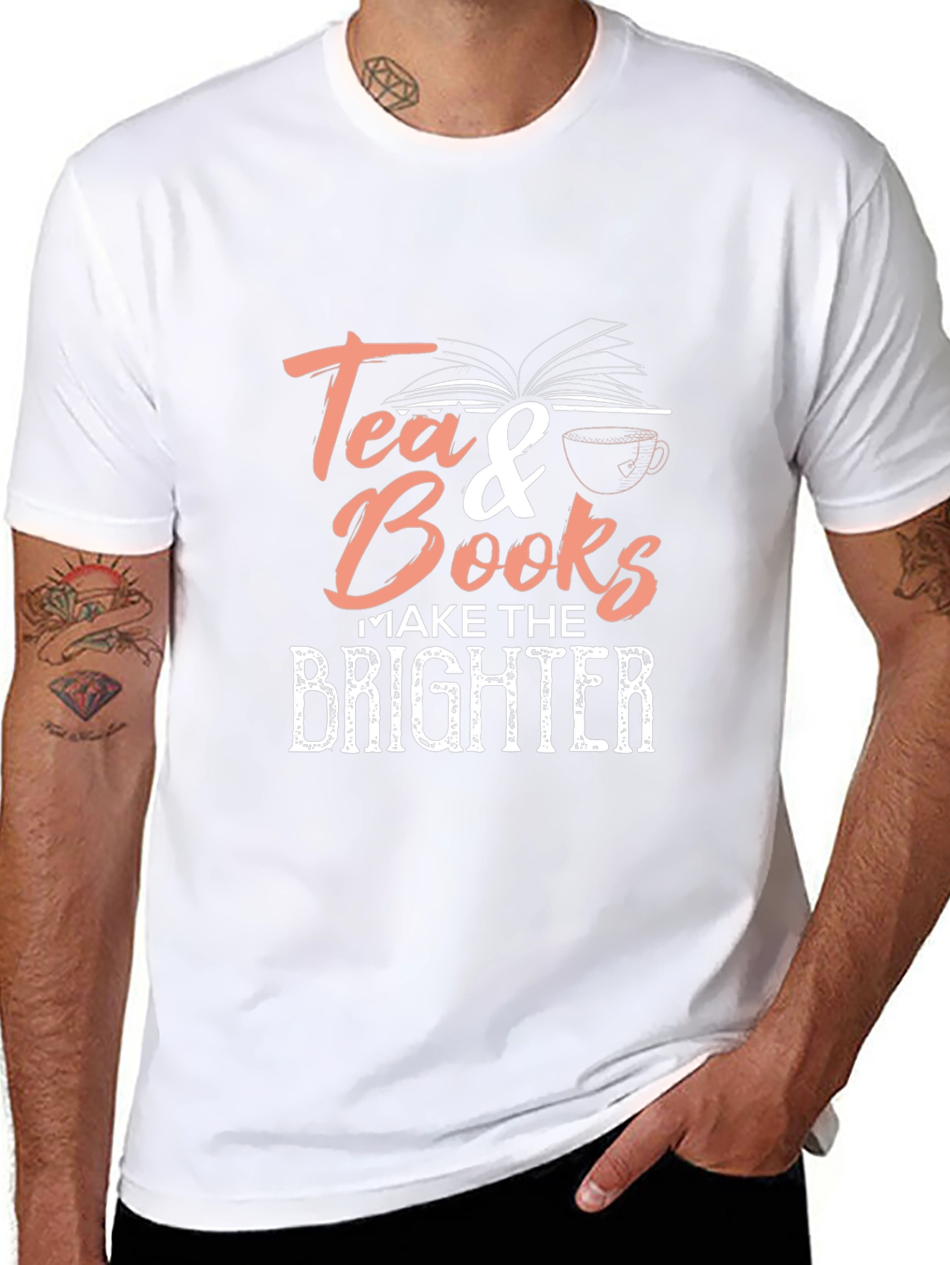Tea & Books T-Shirt - Brighter Days Ahead!