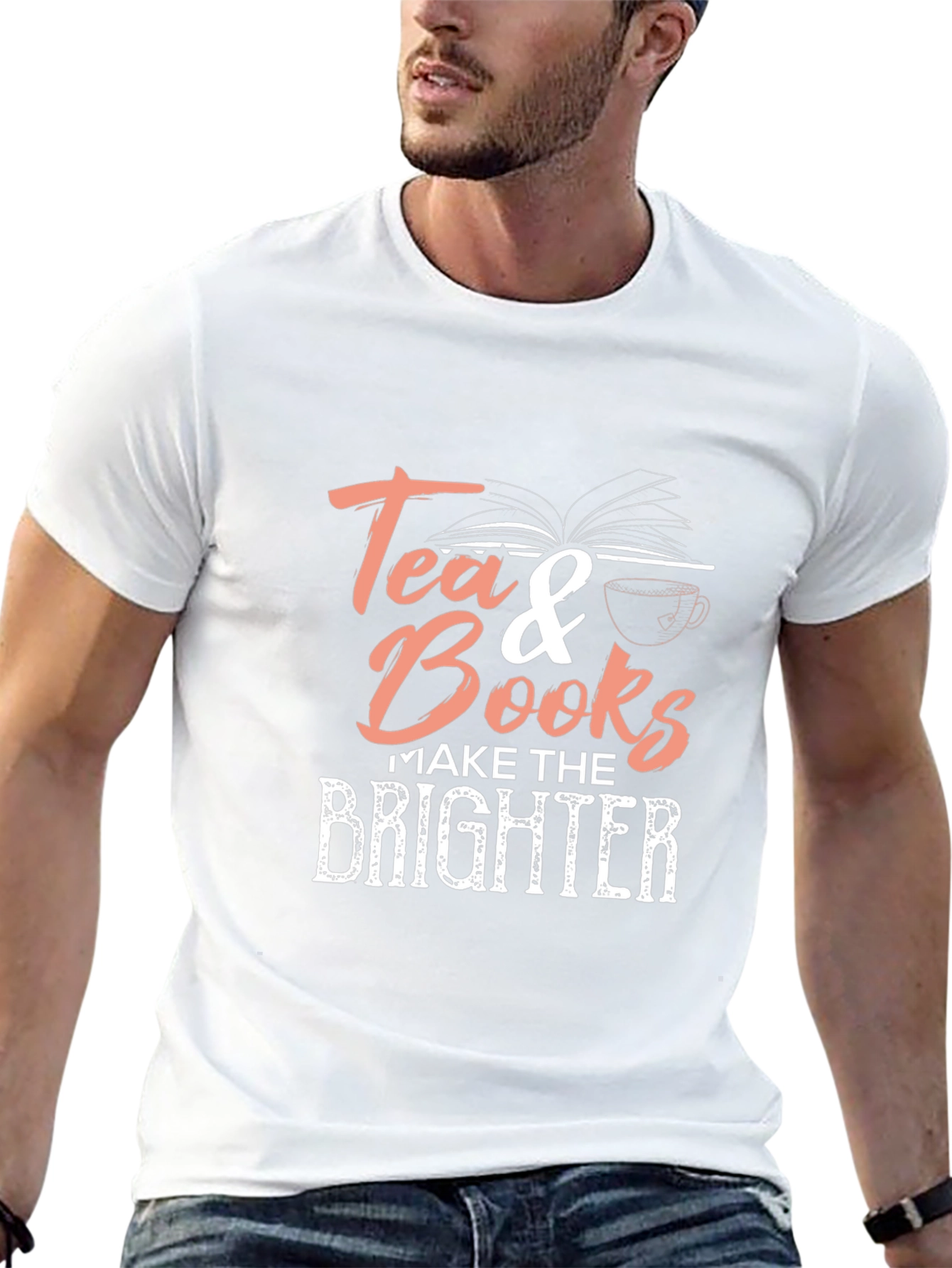 Tea & Books T-Shirt - Brighter Days Ahead!