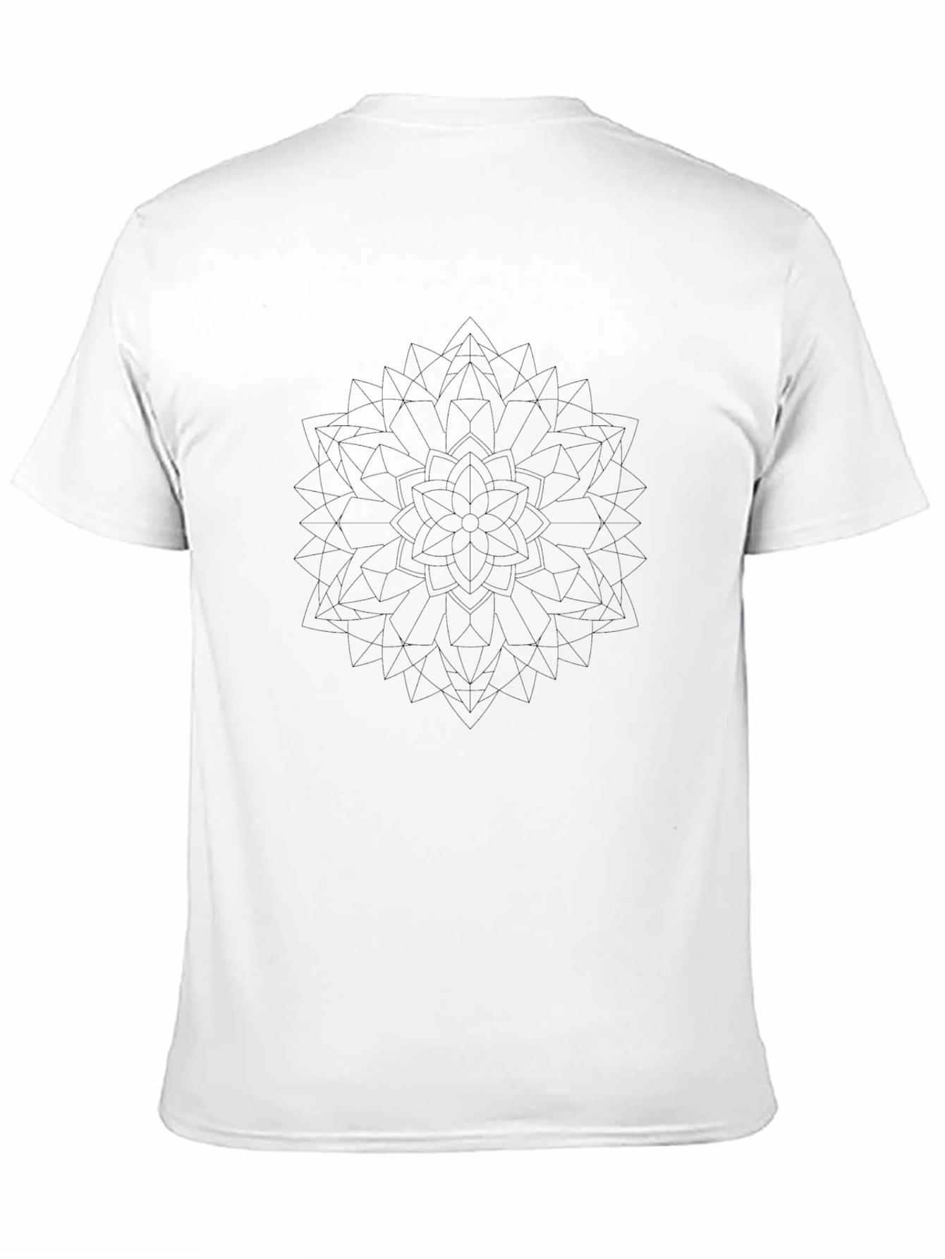 Geometric Mandala T-Shirt - Modern Black Tee