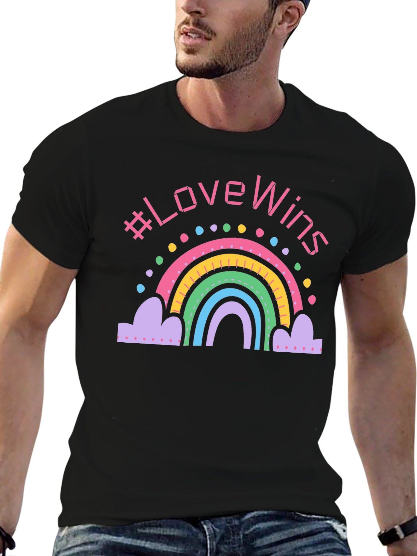 Love Wins Rainbow Graphic Tee