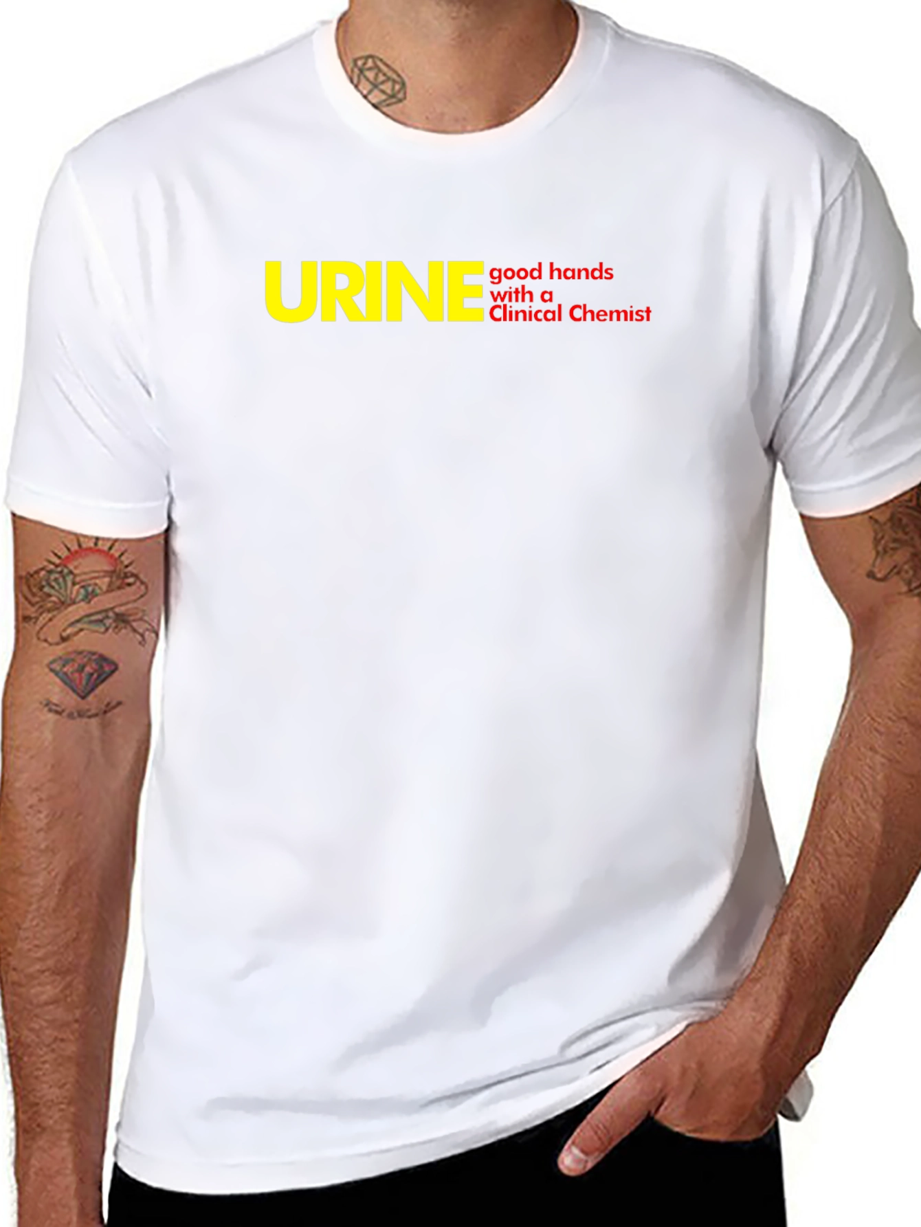 Funny Clinical Chemist T-Shirt - URINE good hands